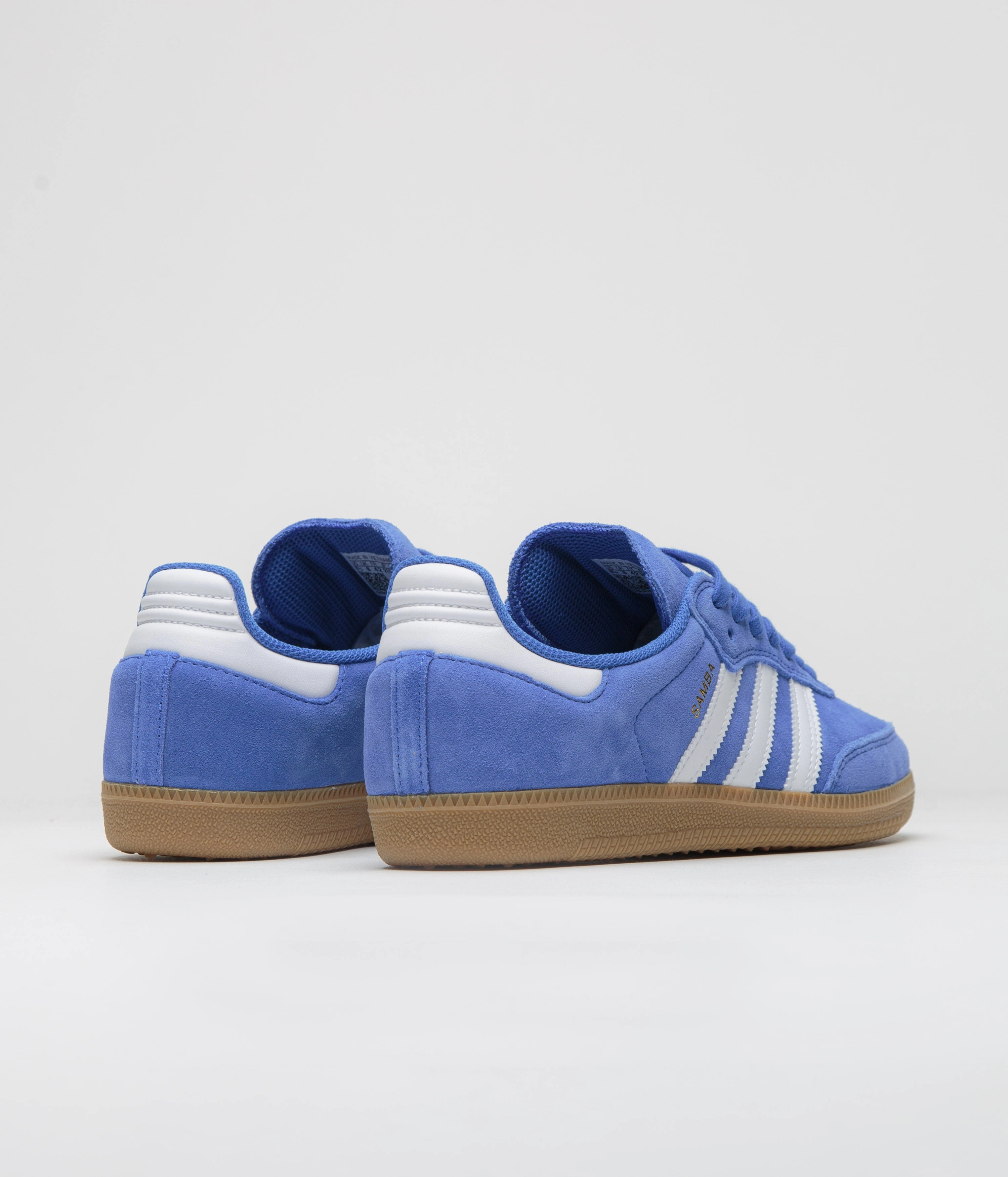 Adidas Spezial Shoes Adidas Samba ADV Shoes - Bluebird / Cloud White / Gold Metallic