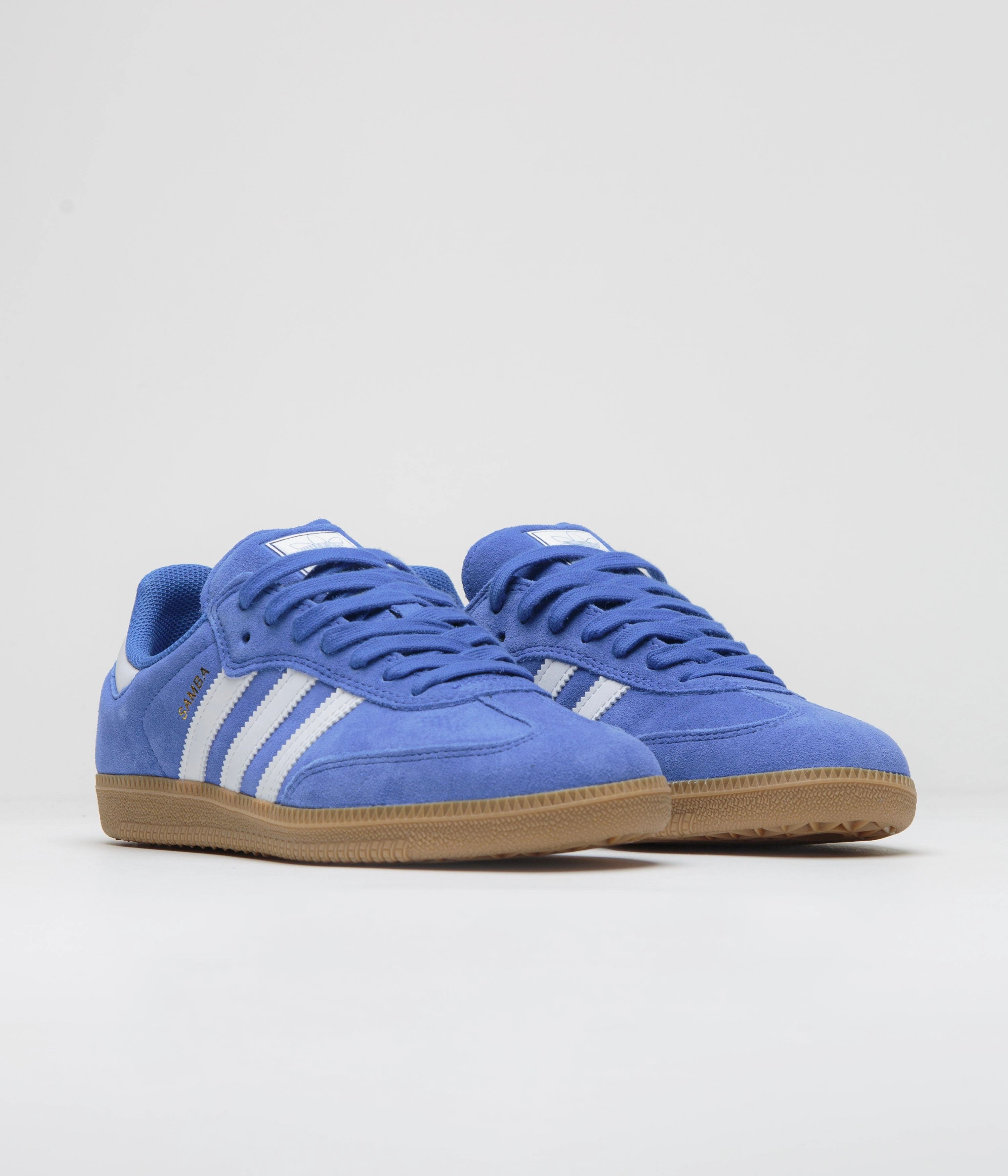 Adidas Samba ADV Shoes - Bluebird / Cloud White / Gold Metallic Adidas Predator Club Indoor Sala Soccer Shoes
