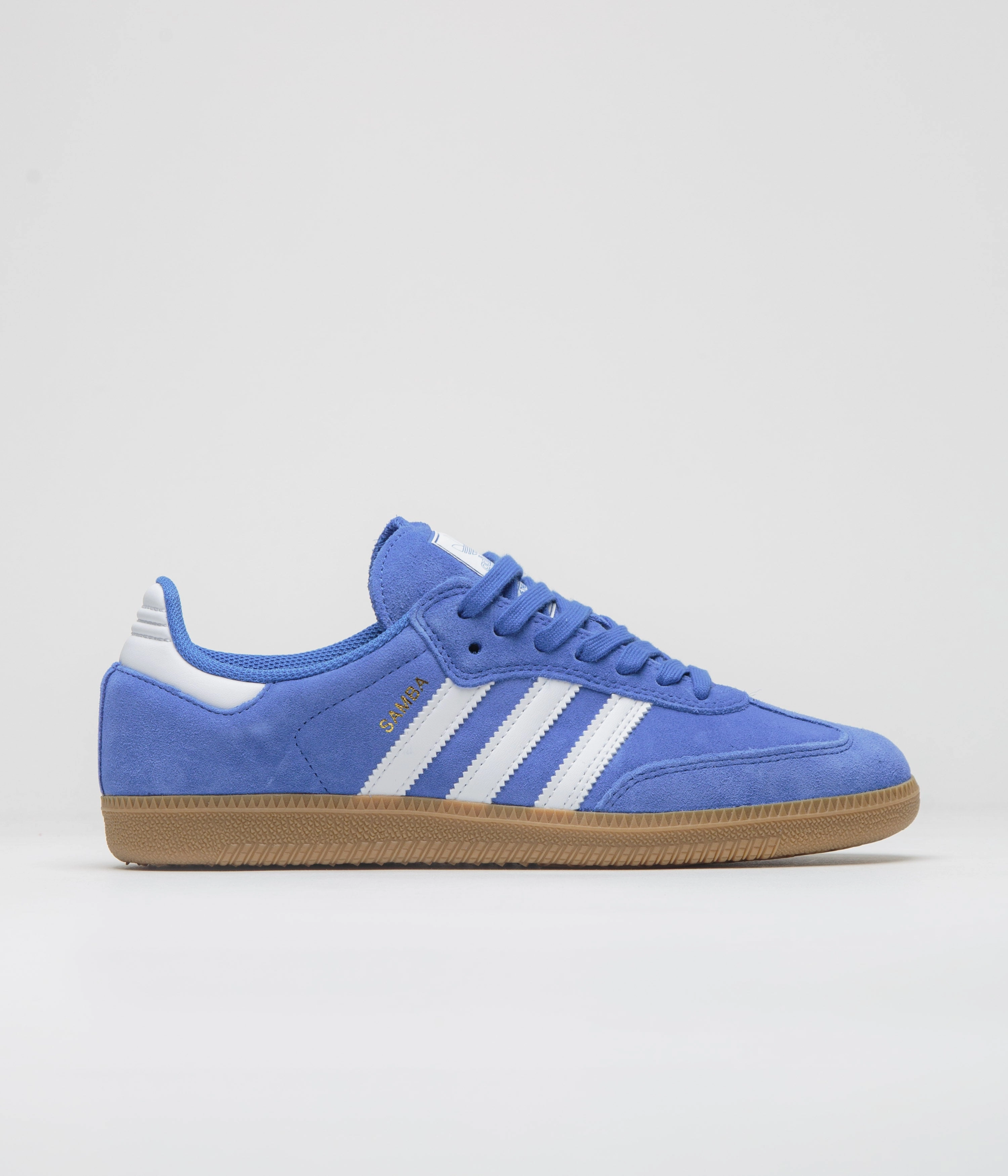 Adidas Samba ADV Shoes - Bluebird / Cloud White / Gold Metallic Adidas Good Shoes