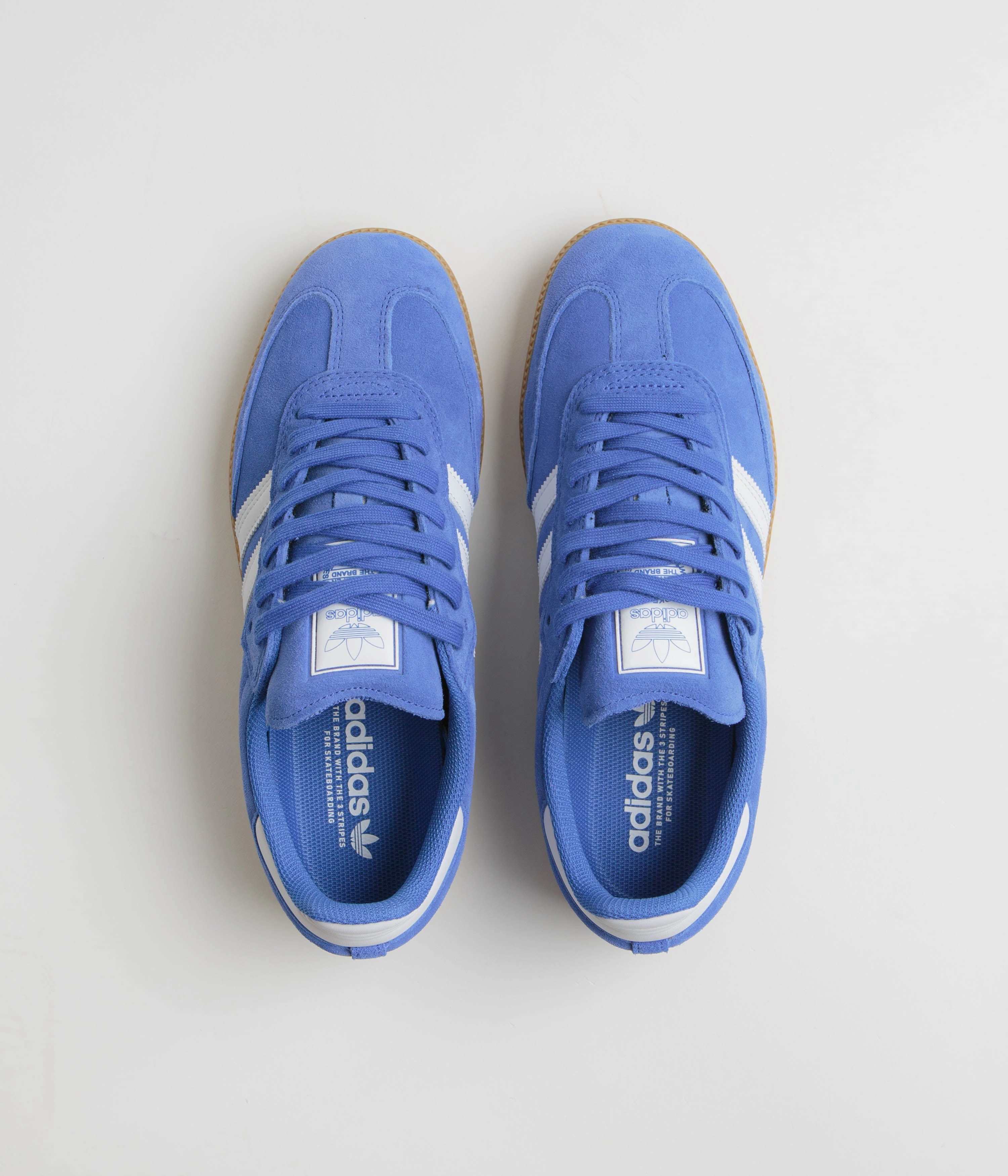 Adidas Basketball Shoes John Wall Adidas Samba ADV Shoes - Bluebird / Cloud White / Gold Metallic