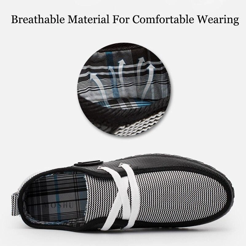 Shoe Straps For Flats Men Breathable Waterproof Microfibre Flat Casual Shoes Loaffers