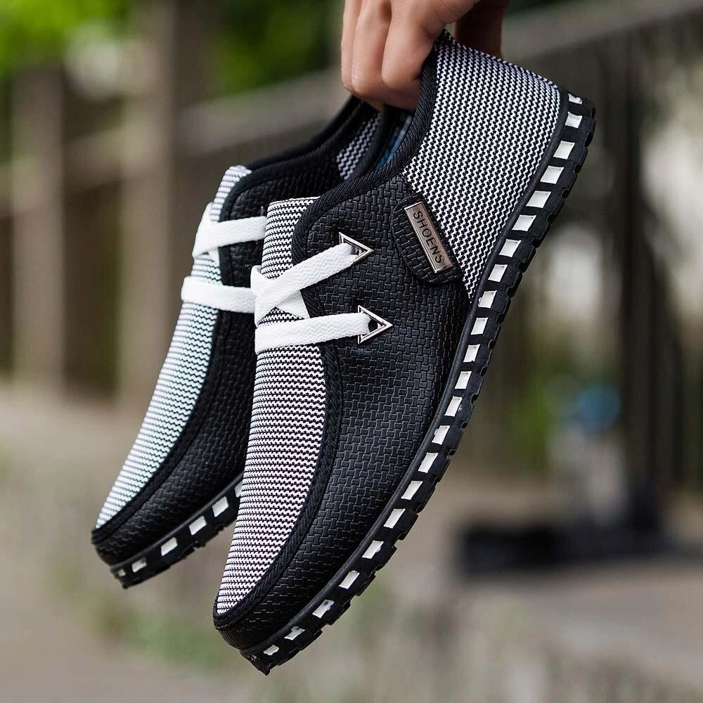 Candies Shoes Men Breathable Waterproof Microfibre Flat Casual Shoes Loaffers