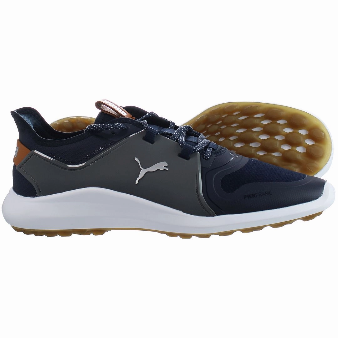 Puma Shoes Y2k Puma Ignite Fasten8 Mens Navy Golf Shoes