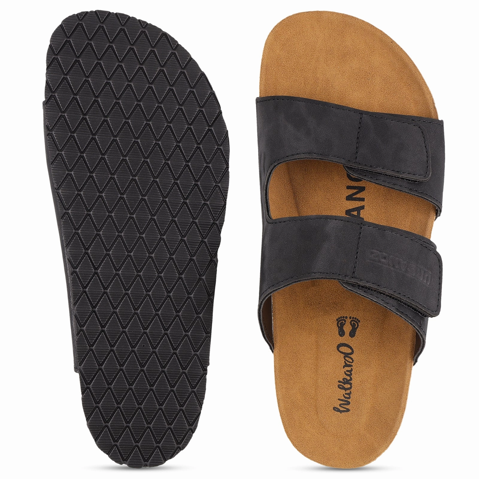 Sandals For High Arches URBANOZ Men's Comfort Sandals - WGE53068 Black