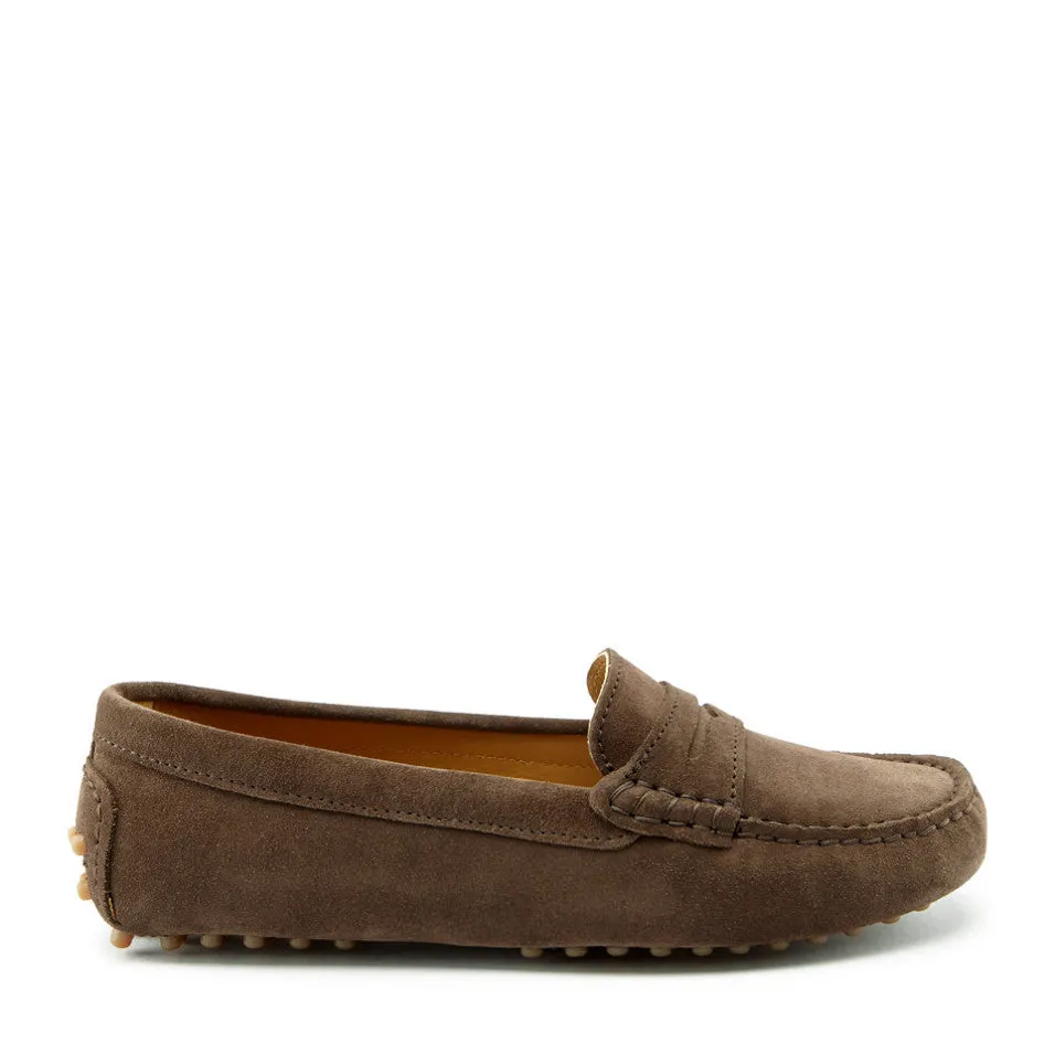 Women's Penny Driving Loafers, brown suede Orinoco Loafers