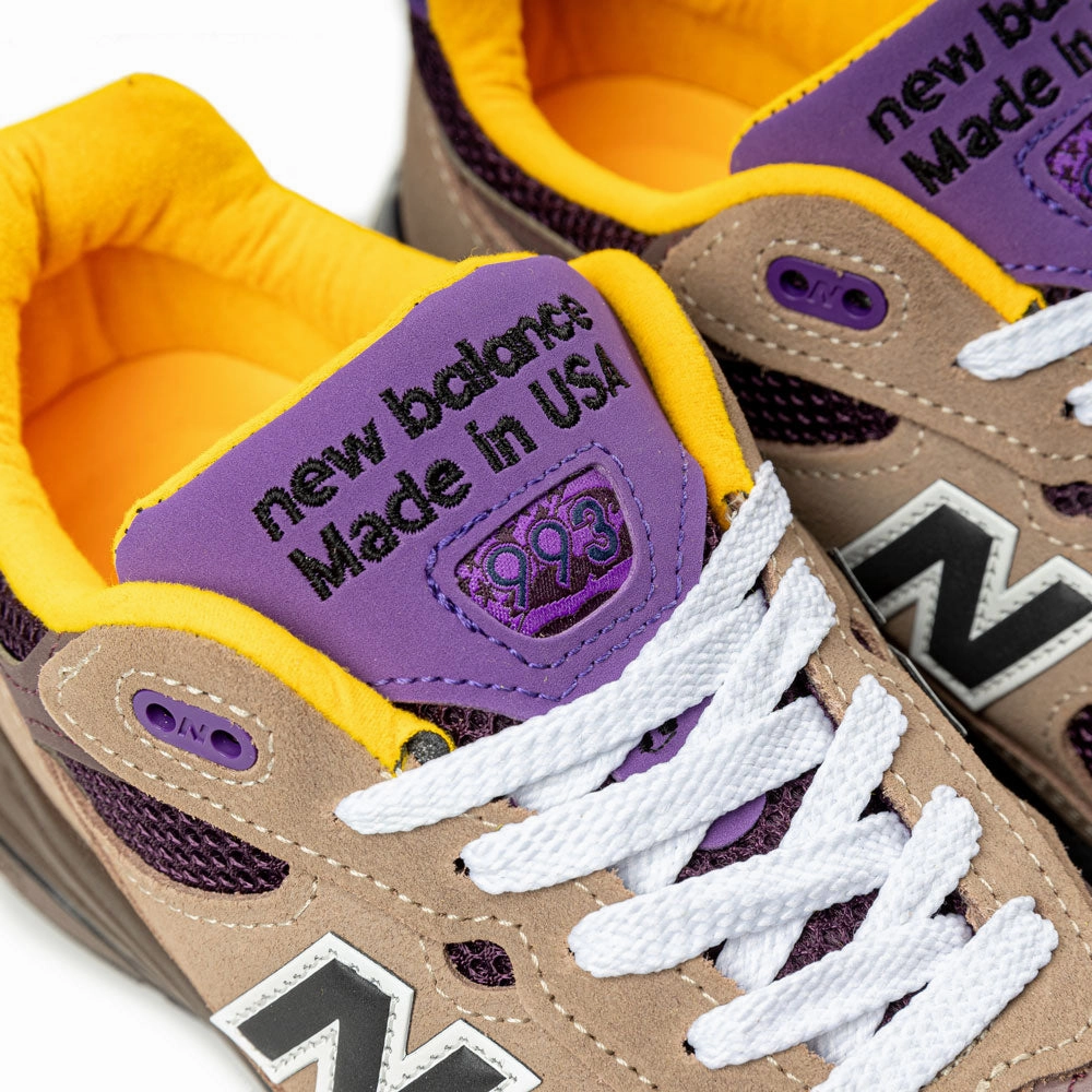 New Balance All American Lacrosse 993 Made in USA | Mushroom Midnight Violet