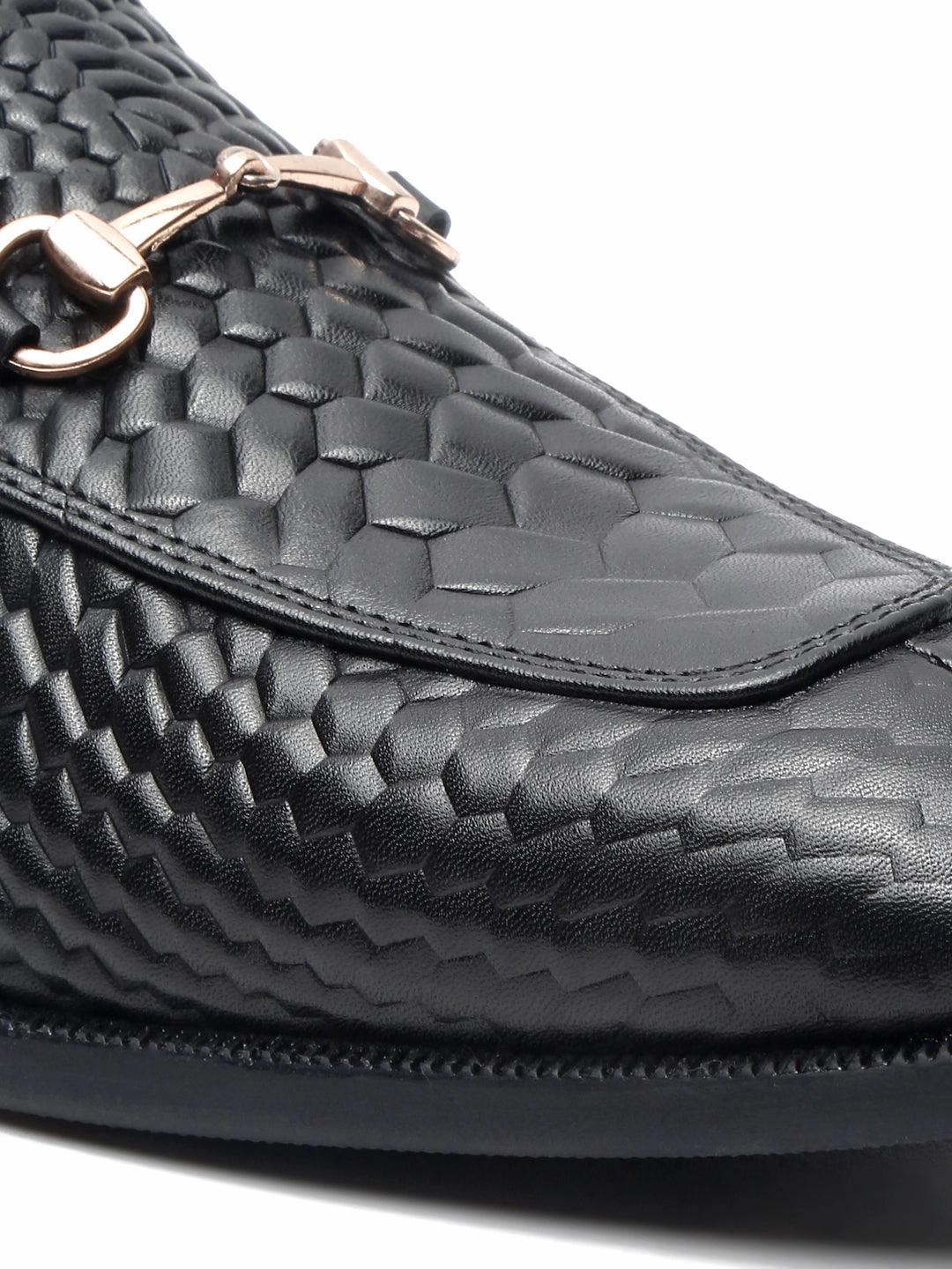 Teakwood Leather Men Black Textured Mules Dress Sandals Reviews