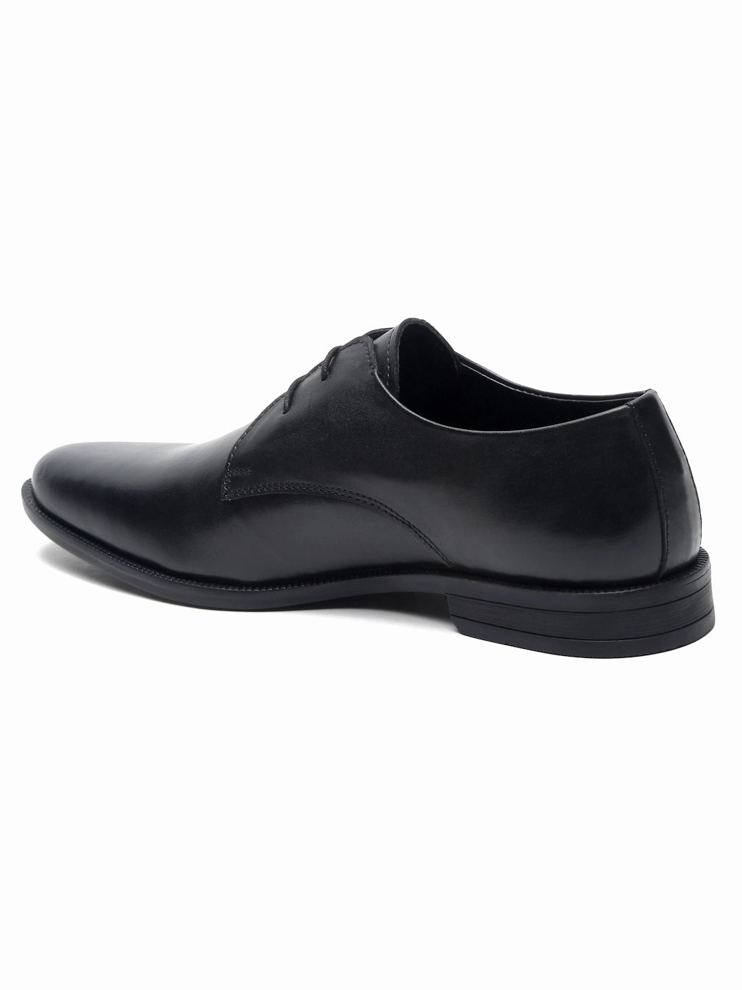 Teakwood Leather Men Solid Black Derbys Sparco Casual Shoes