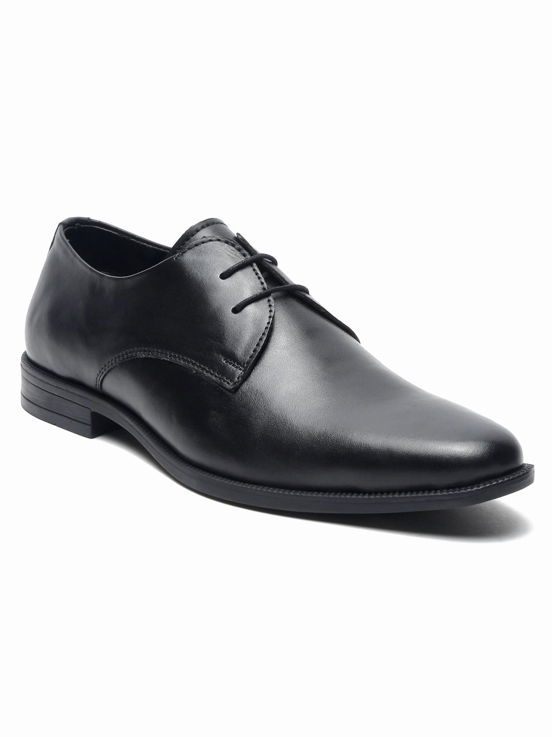 Basics Casual Shoes Teakwood Leather Men Solid Black Derbys