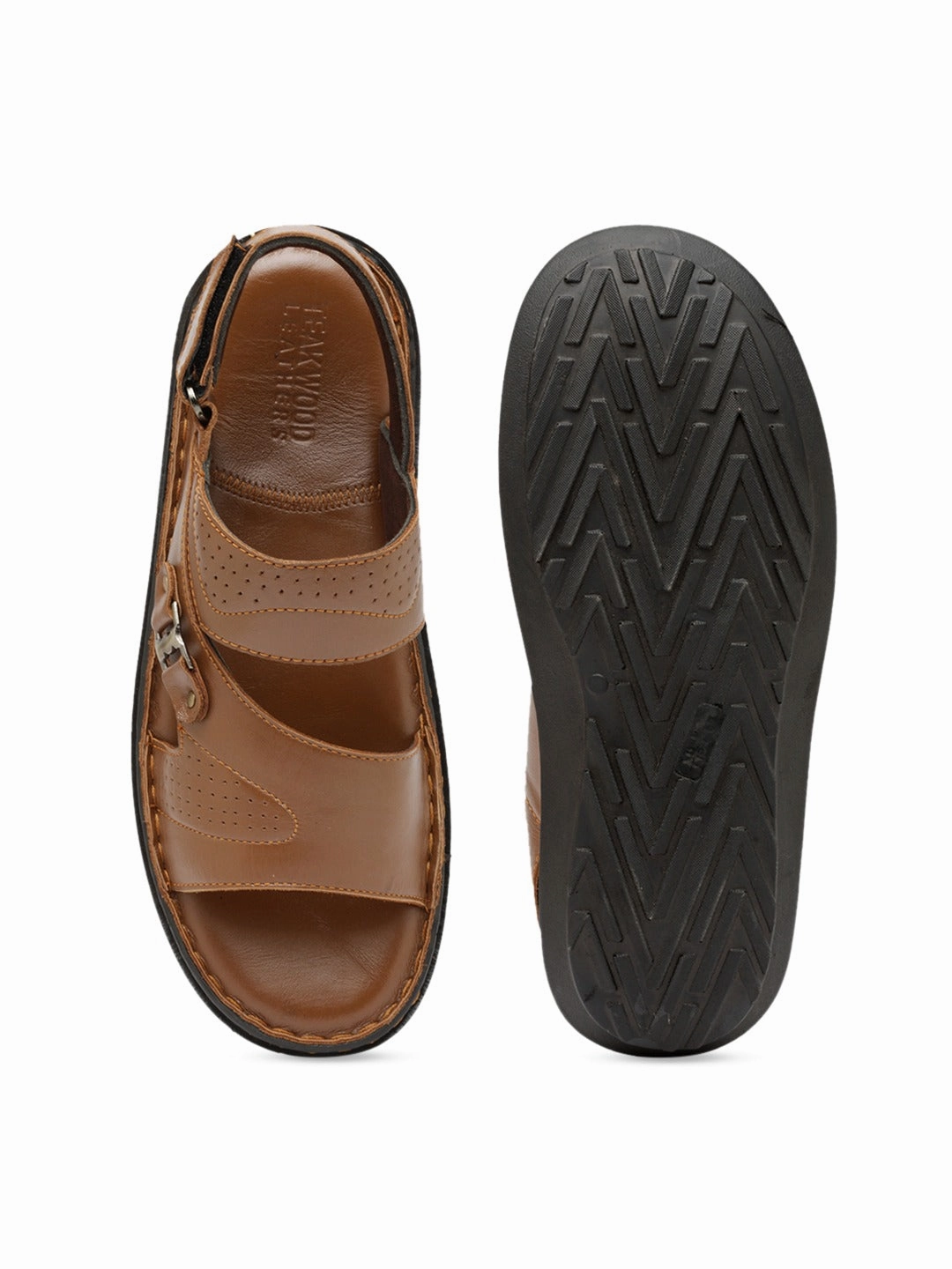 Teakwood Tan Daily Wear Sandals Old Lady Slippers