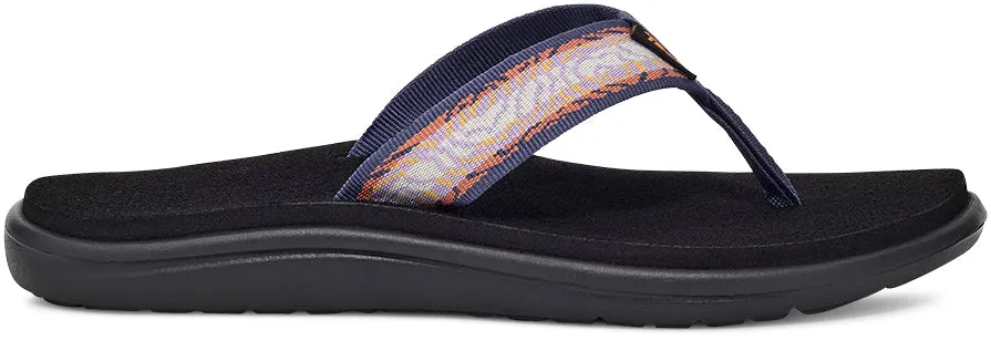 Teva Women's Voya Flip Sandal - Archive Topo Lupine Stick On Flip Flops