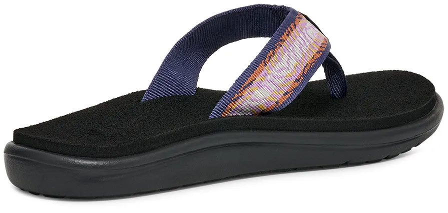 Teva Women's Voya Flip Sandal - Archive Topo Lupine Beach Roots Flip Flops