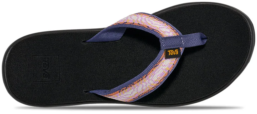 Mermaid Flip Flops Teva Women's Voya Flip Sandal - Archive Topo Lupine