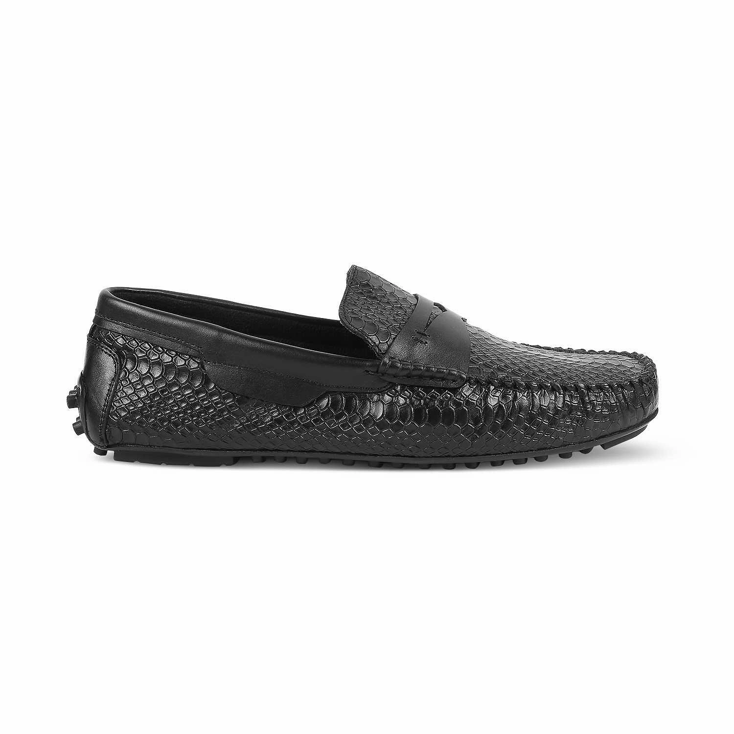 Loafers Catonsville Menu The Argon Black Men's Leather Driving Loafers Tresmode