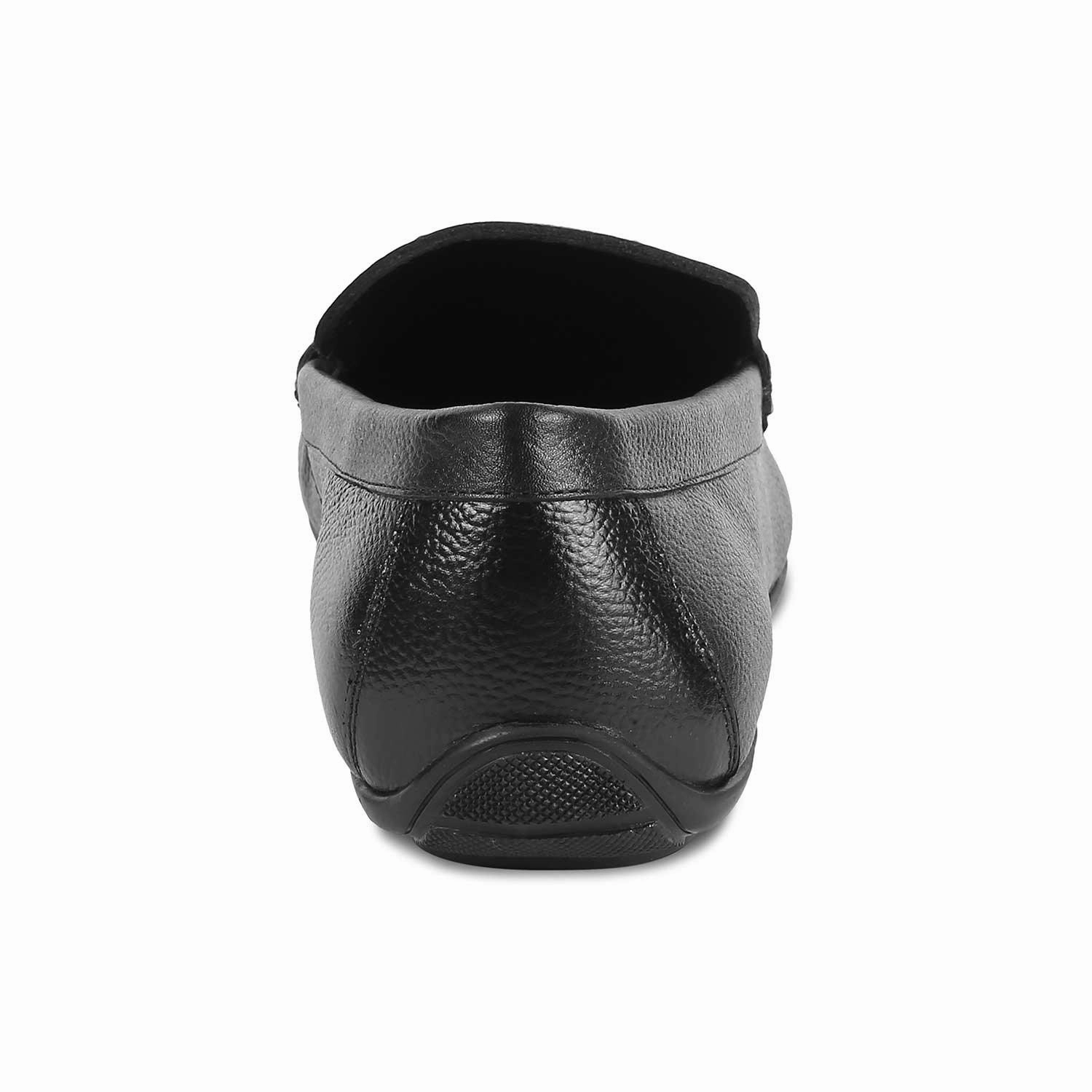 Penny Loafers Leather The Rosee Black Men's Leather Driving Loafers Tresmode