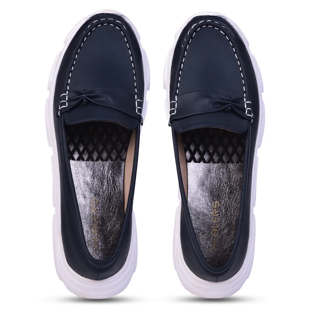 Ferragamo Cosimo Loafers Healers Casual Blue Loafers For Women C275-01 By Liberty