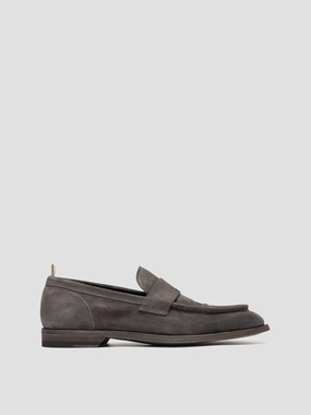 SOUND 001 - Grey Suede Penny Loafers Penny Loafers History