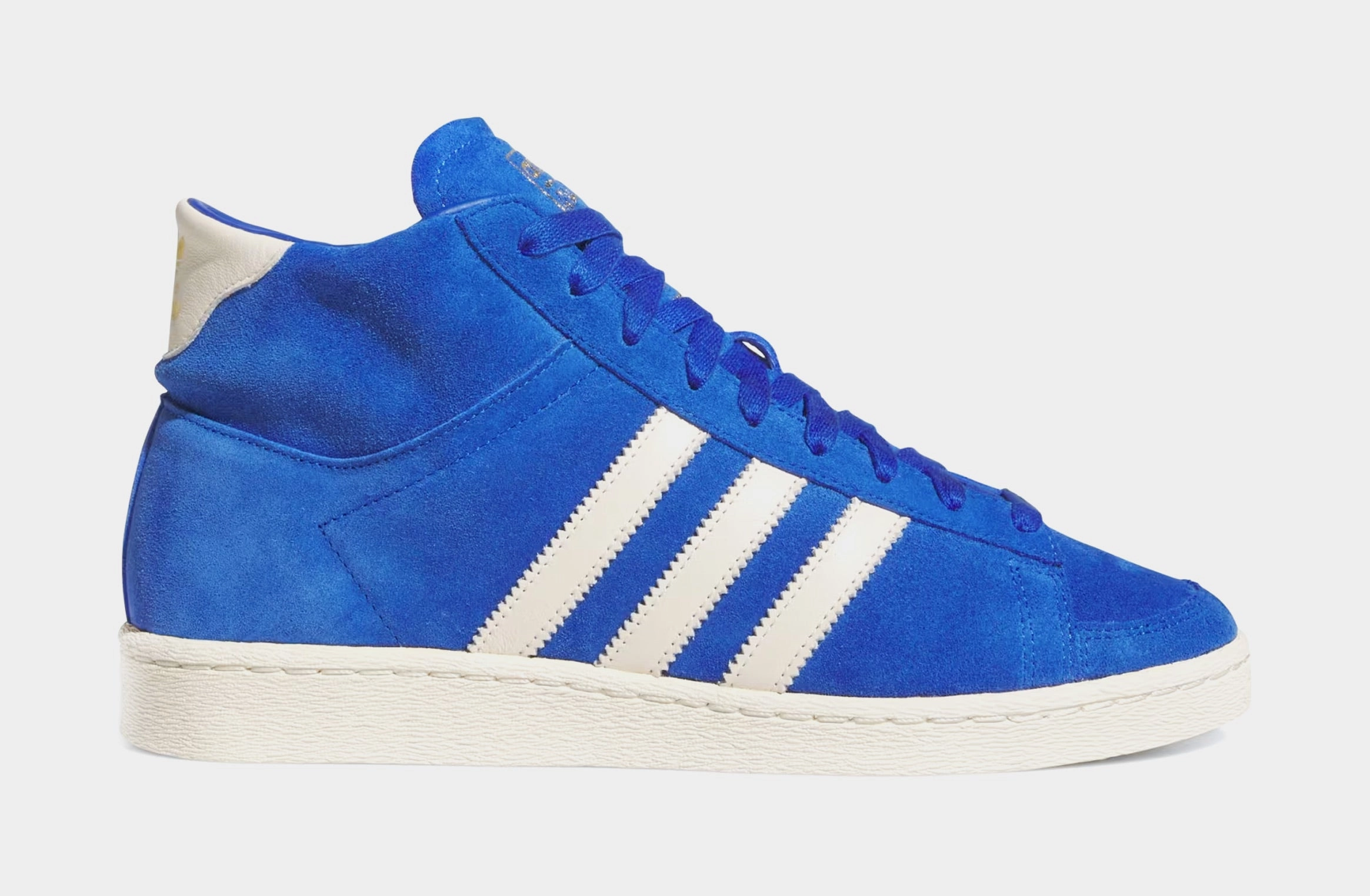 Adidas Water Resistant Shoes Jabbar High Top Mens Basketball Shoes (Royal Blue/Cream White)