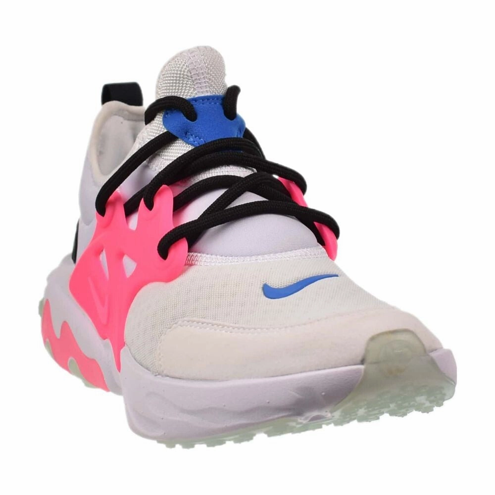Nike React Presto (GS) Big Kids' Shoes Triple White-Hyper Pink-Photo Blue bq4002-101 Asics Support Shoes Overpronation