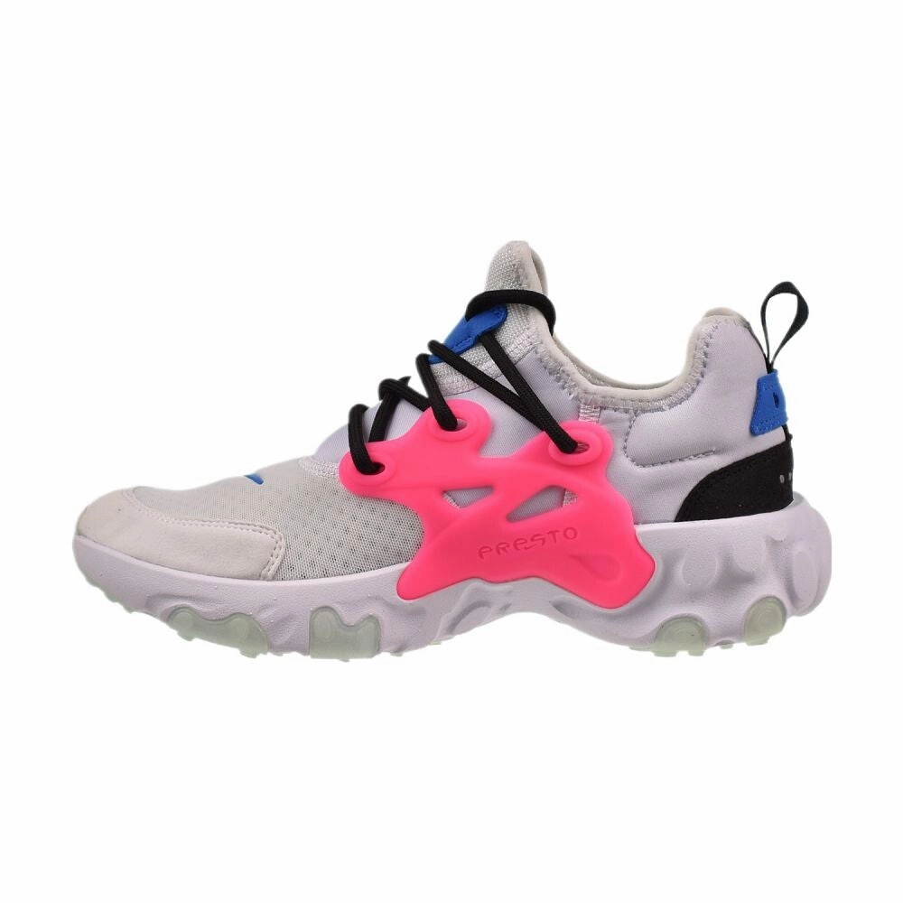 Asics Shoes Wholesale Distributors Nike React Presto (GS) Big Kids' Shoes Triple White-Hyper Pink-Photo Blue bq4002-101