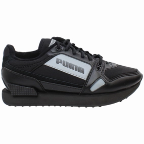Puma Mile Rider Bright Peaks Mens Black Trainers Puma Store Shoes