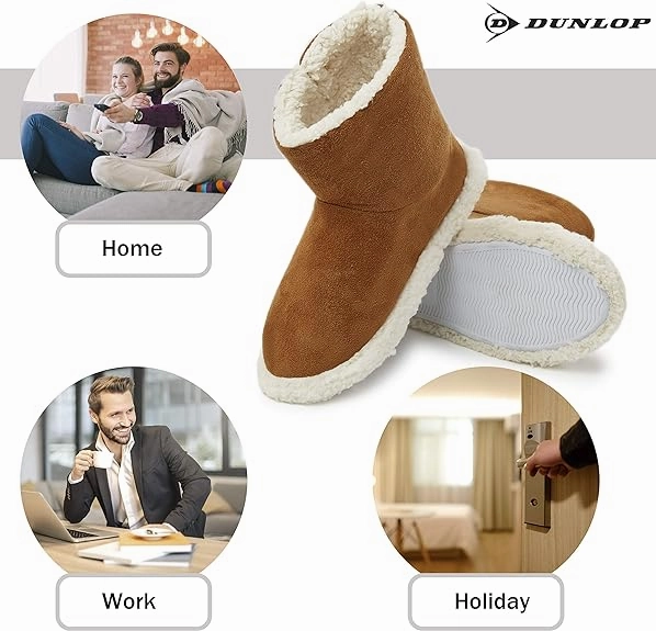 Dunlop Men's Slippers - Boot Slippers for Men Slippers Made In Usa