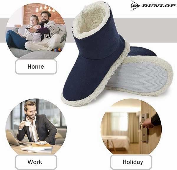 Best Arch Support Slippers Dunlop Men's Slippers - Boot Slippers for Men