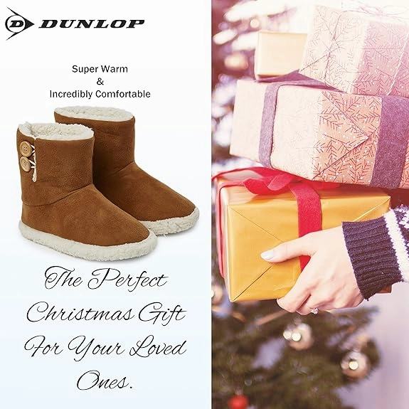 Version Slippers Dunlop Men's Slippers - Boot Slippers for Men