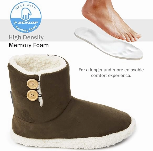 Lightweight Slippers For Travel Dunlop Men's Slippers - Boot Slippers for Men