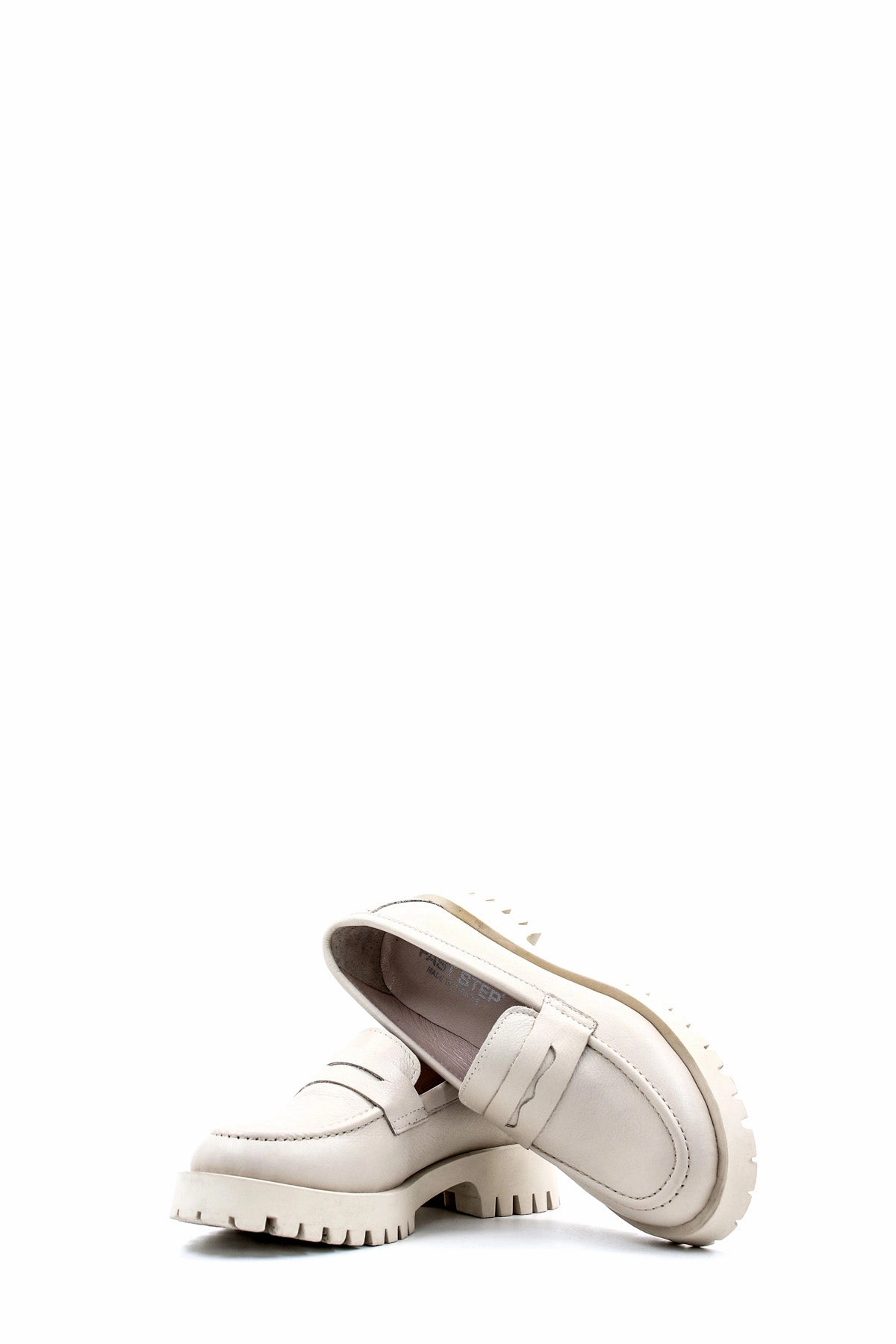 Casual Shoes Thick Sole FST Genuine Leather Women's Casual Shoes 581ZA2482 Beige - Maladzyechna