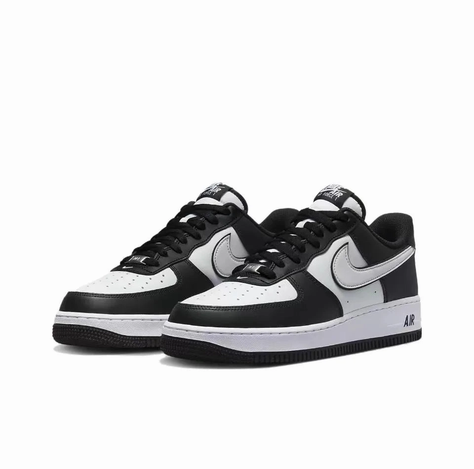 Nike Air Force 1 Unisex Skateboard Shoes  Classic Black & White AF1 Casual Sneakers, Comfortable Outdoor Flat Sports Trainers Affordable Asics Running Shoes