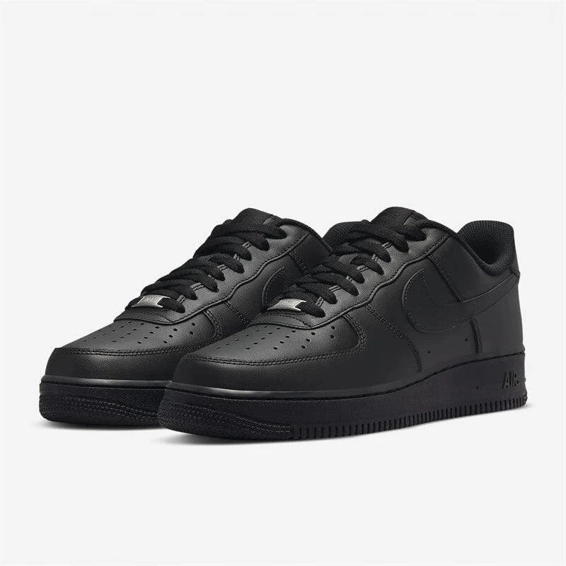 Nike Air Force 1 Unisex Skateboard Shoes  Classic Black & White AF1 Casual Sneakers, Comfortable Outdoor Flat Sports Trainers Asics Shoes Coupon