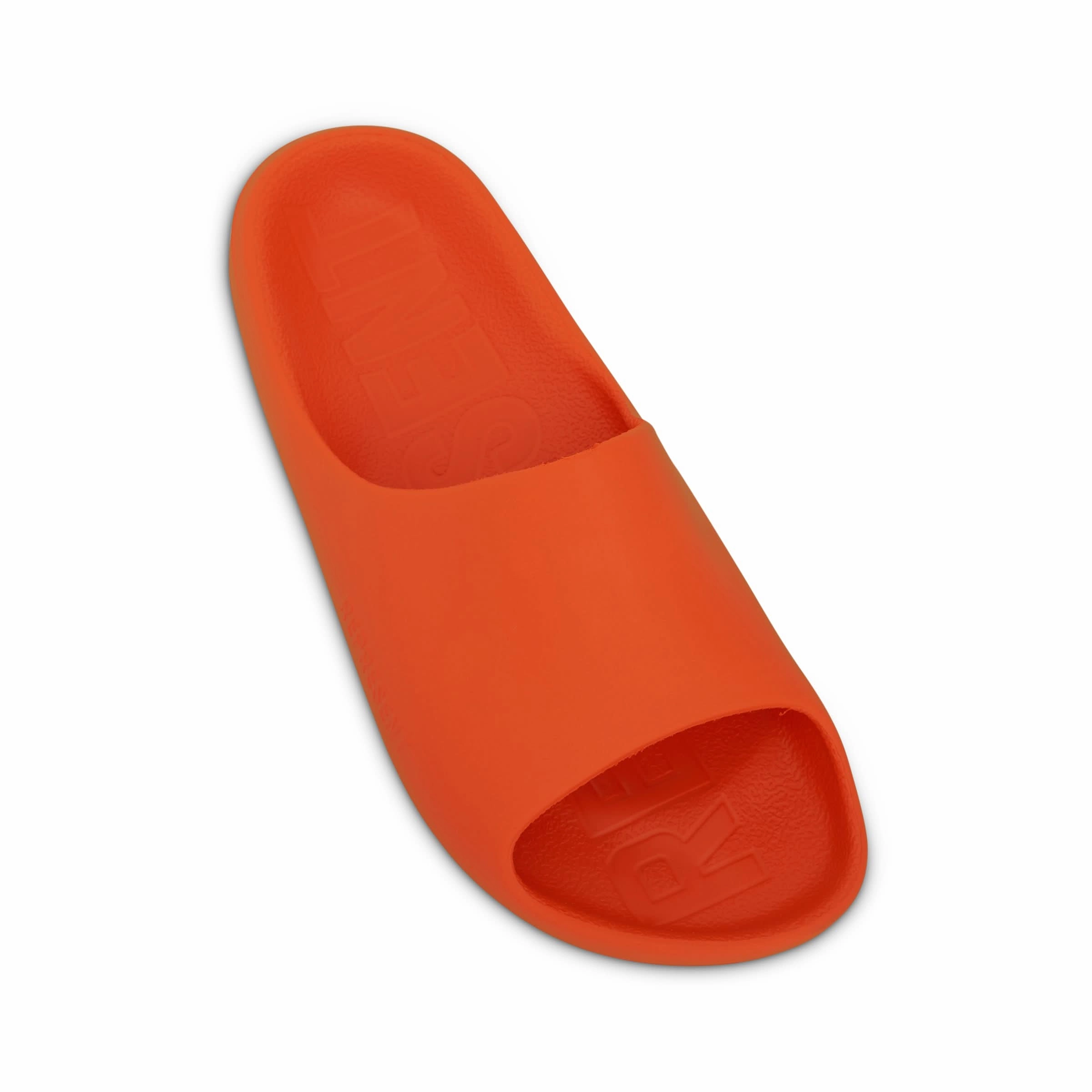 Rubber Sliders in Neon Orange Dirty Laundry Sandals
