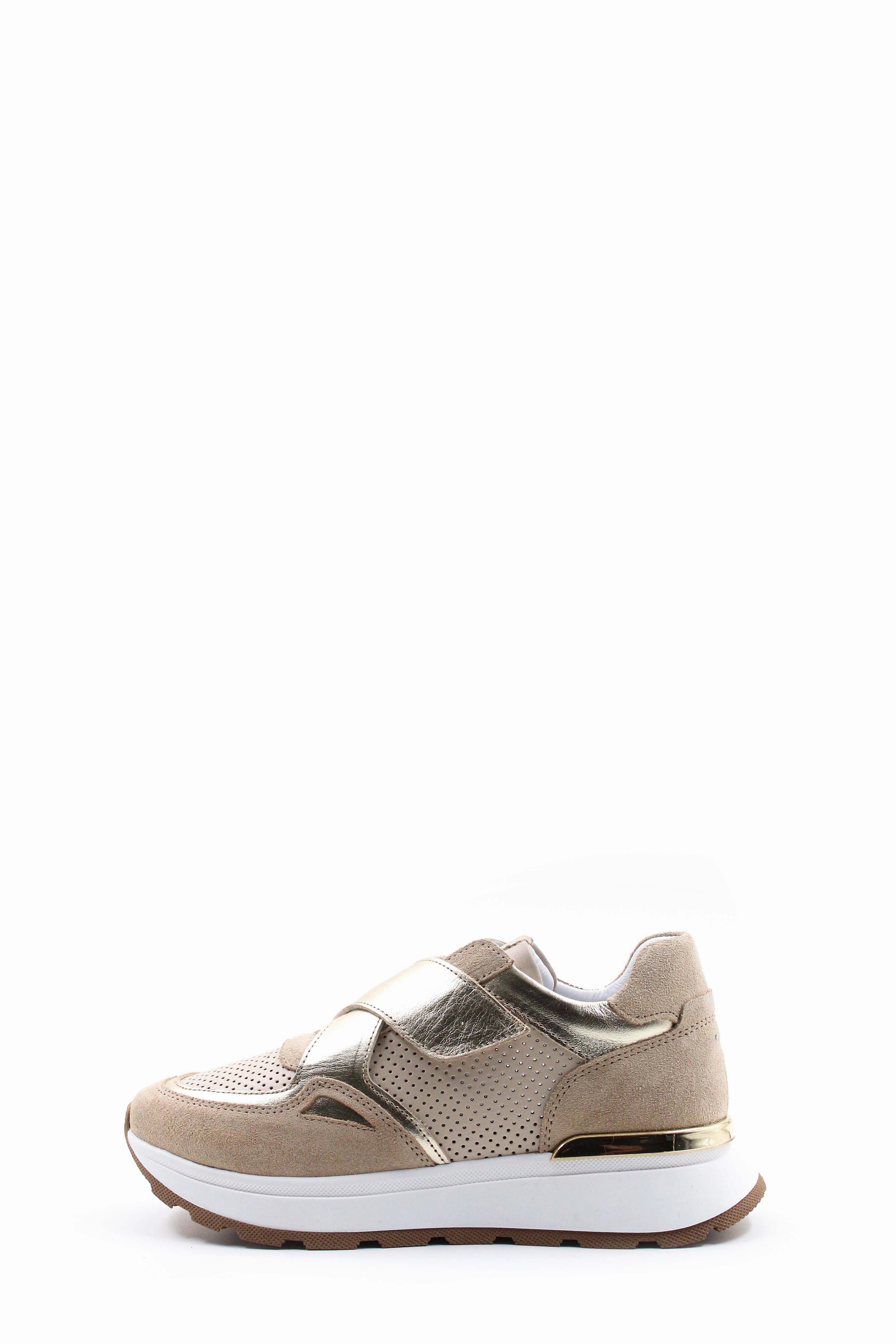 FST Genuine Leather Women's Casual Shoes 757ZA24048 Beige Gold - Little Rock Clearance Casual Shoes