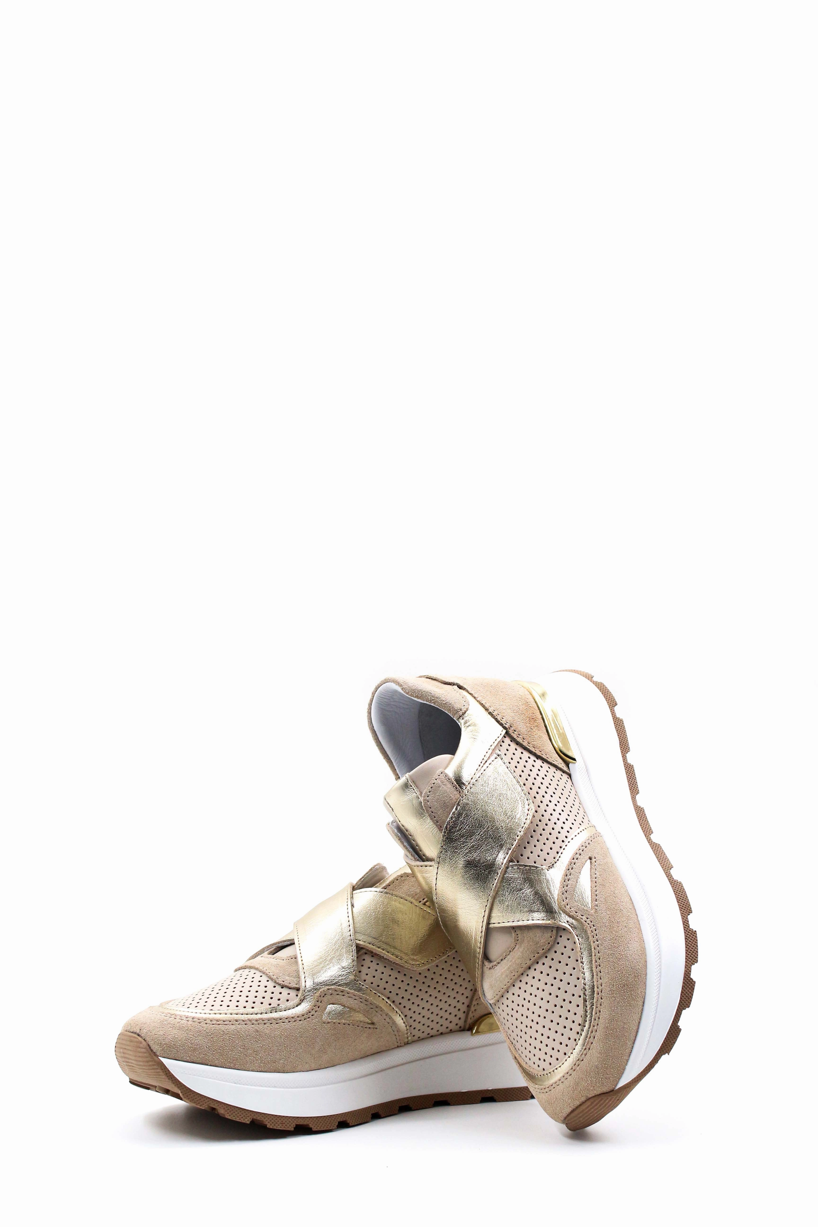 FST Genuine Leather Women's Casual Shoes 757ZA24048 Beige Gold - Little Rock Casual Leather Loafer Shoes