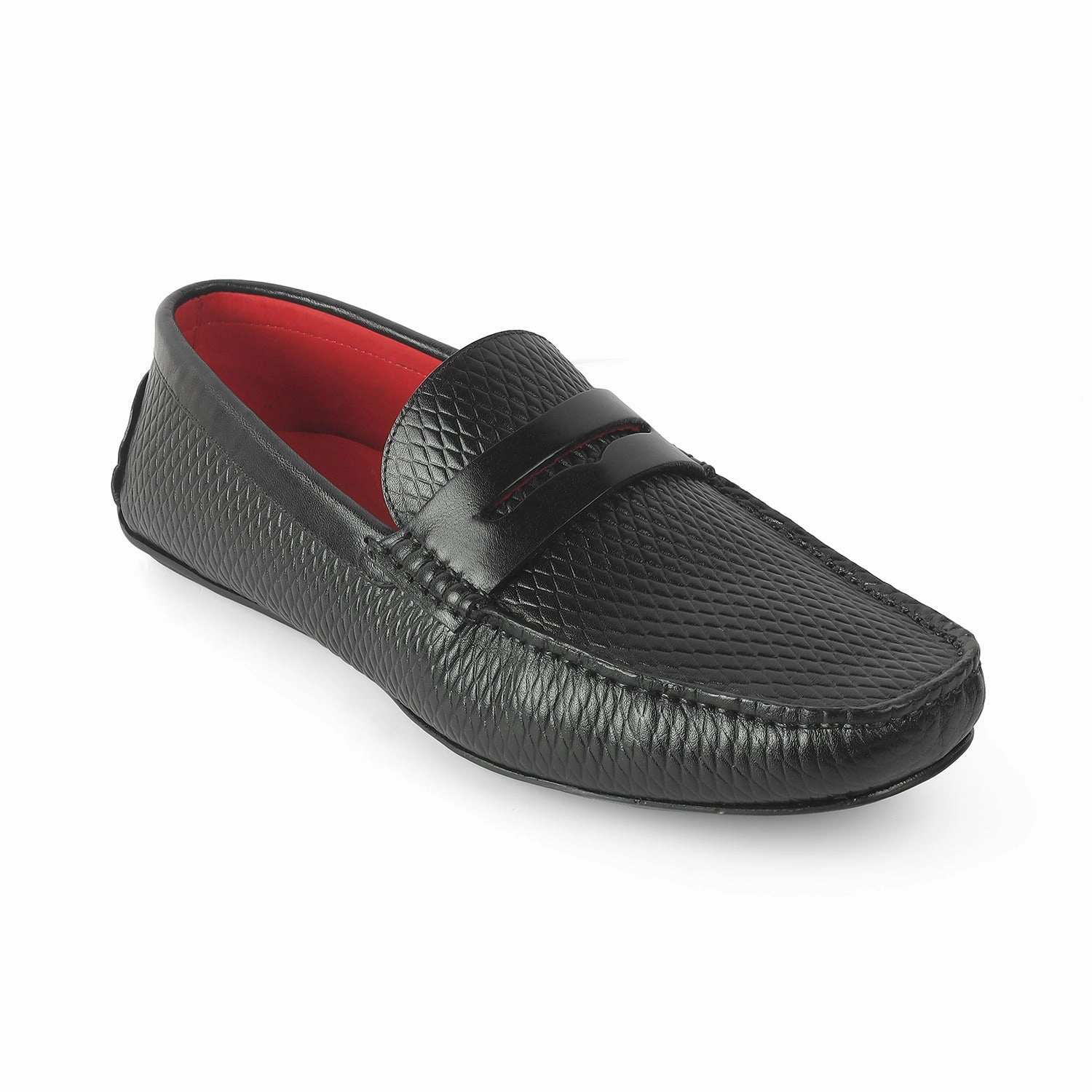 Suede Casual Loafers Tresmode Copen Black Men's Leather Penny Driving Loafers