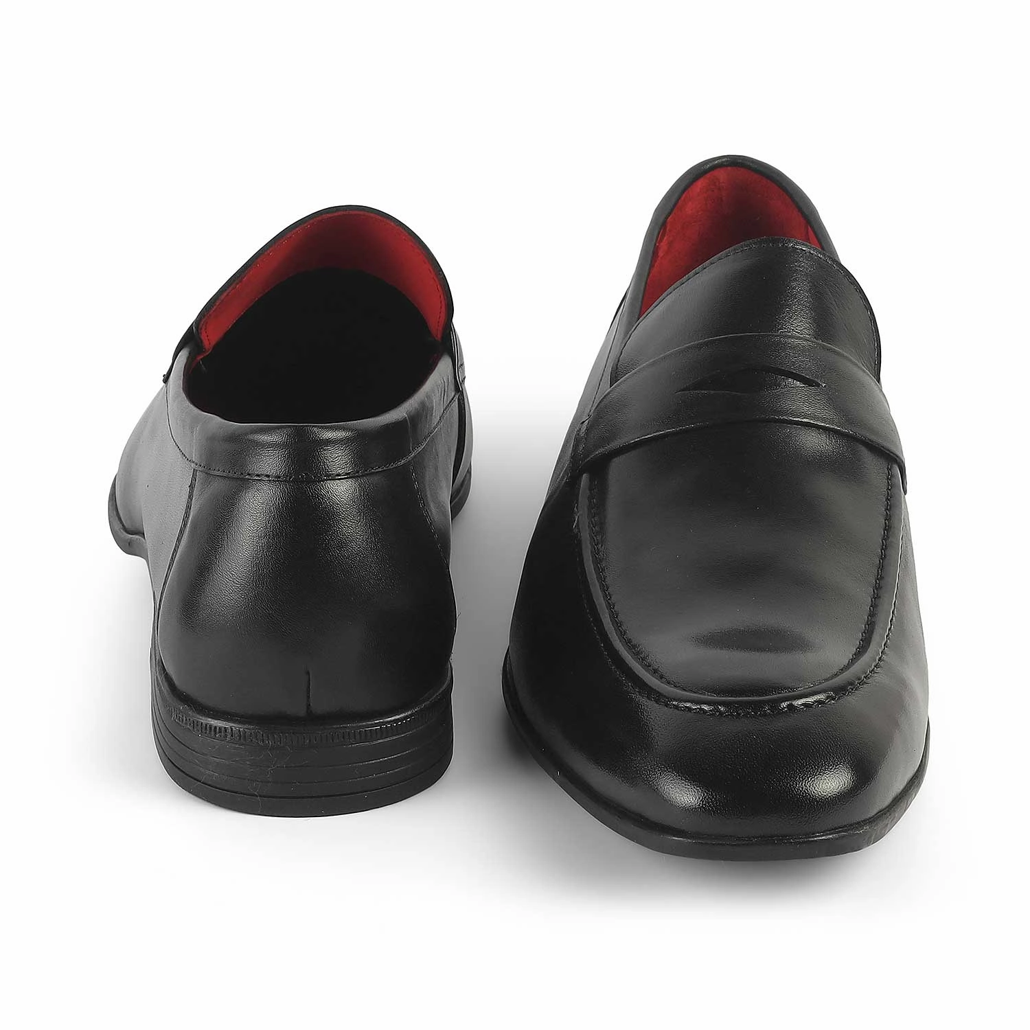Loafers With A Bow Tresmode Hawk Black Men's Leather Penny Loafers