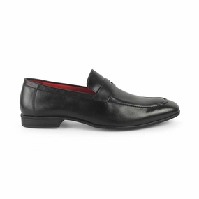 Tresmode Hawk Black Men's Leather Penny Loafers Loafers Vs Oxfords