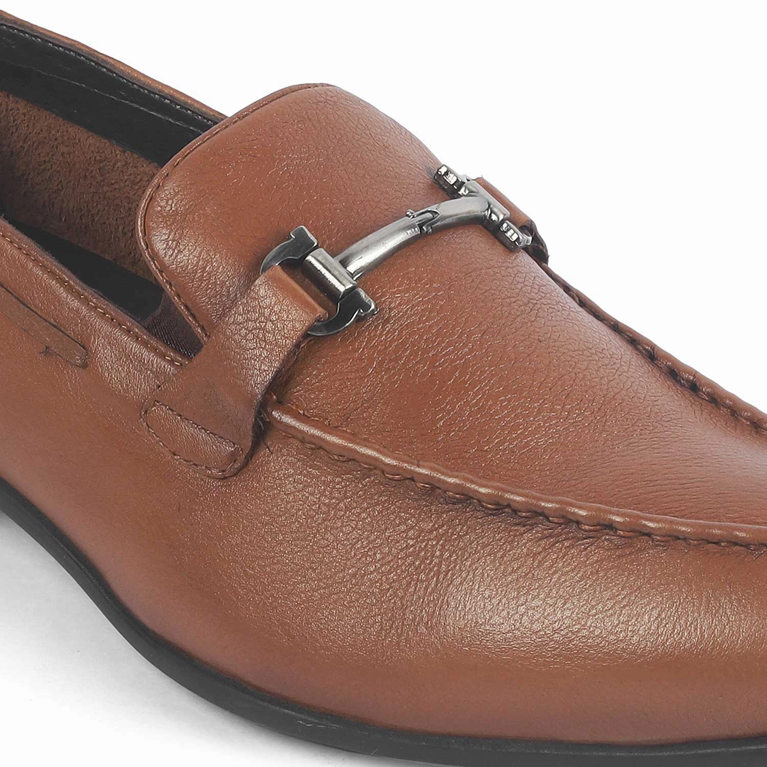 Tresmode Obaa Tan Men's Leather Loafers Flats Loafers