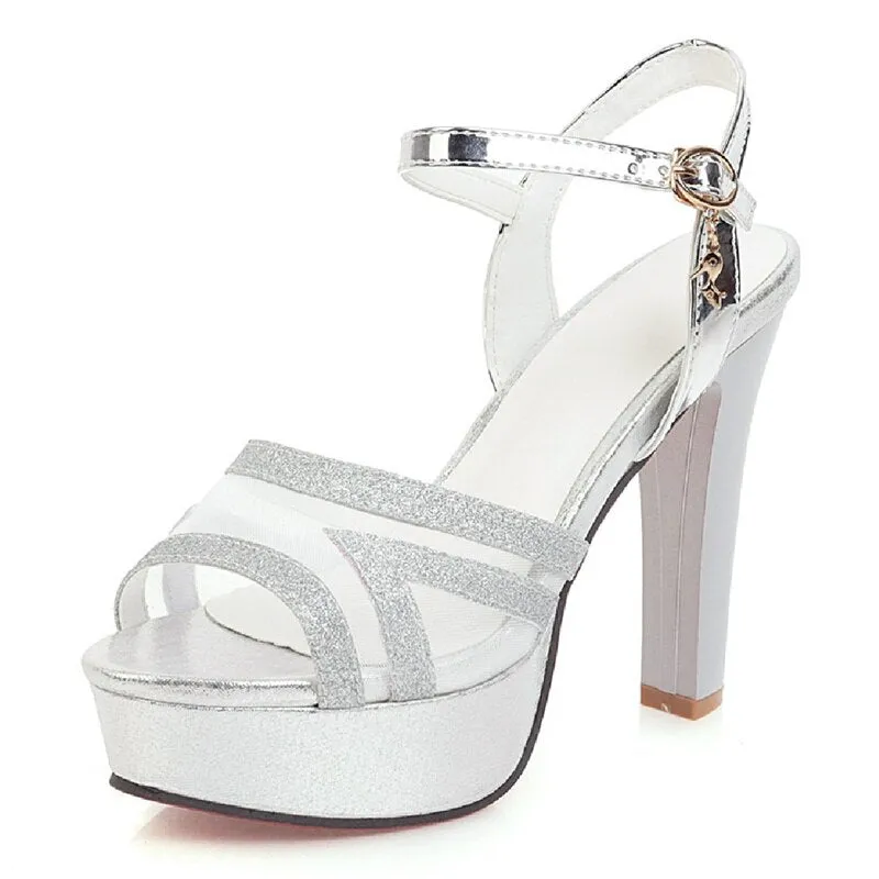 Sandals Grand St Lucian Amozae- Luxury Sandals Women Platform High Heels Summer Shoes For Women Gold Silver Gladiator Sandals Party Wedding Shoes Female 2024