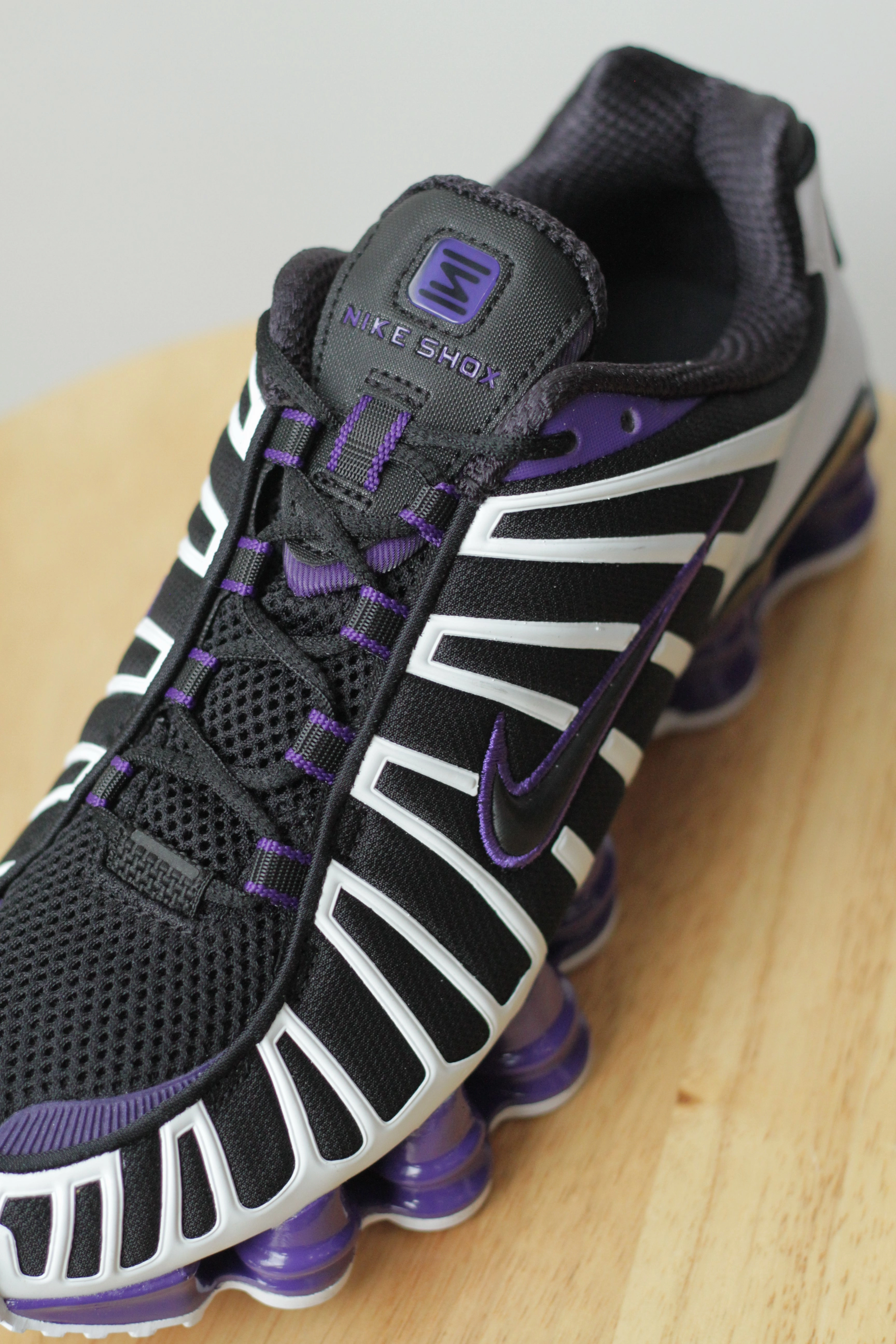NIKE SHOX TL "BLACK/COURT PURPLE-WHITE" Asics Shoes Gel Nyc