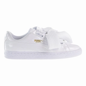 Puma Basket Heart Patent Women's Sneakers Puma White Best Deals On Asics Running Shoes