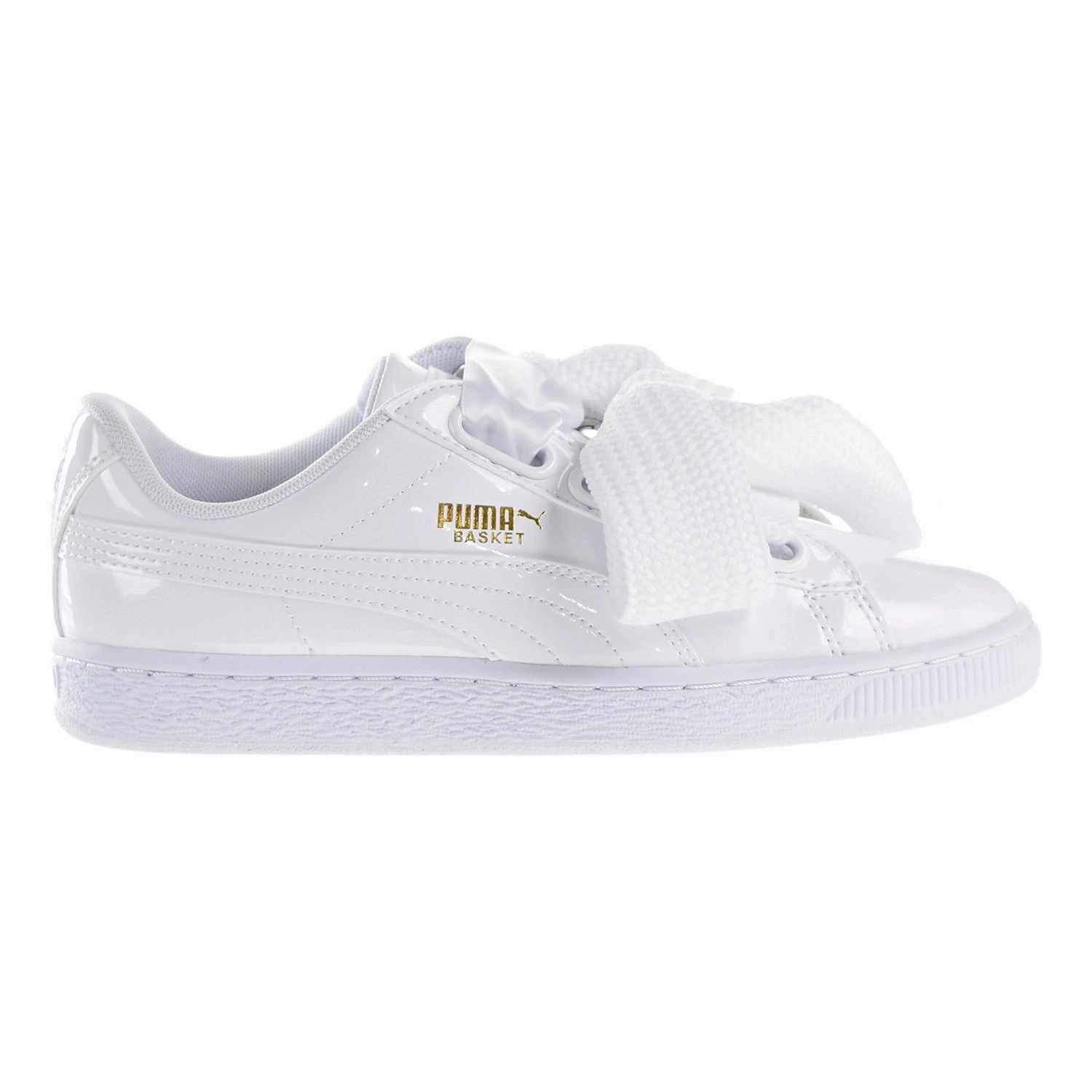 Puma Basket Heart Patent Women's Sneakers Puma White Asics Gel Foundation 13 Running Shoes