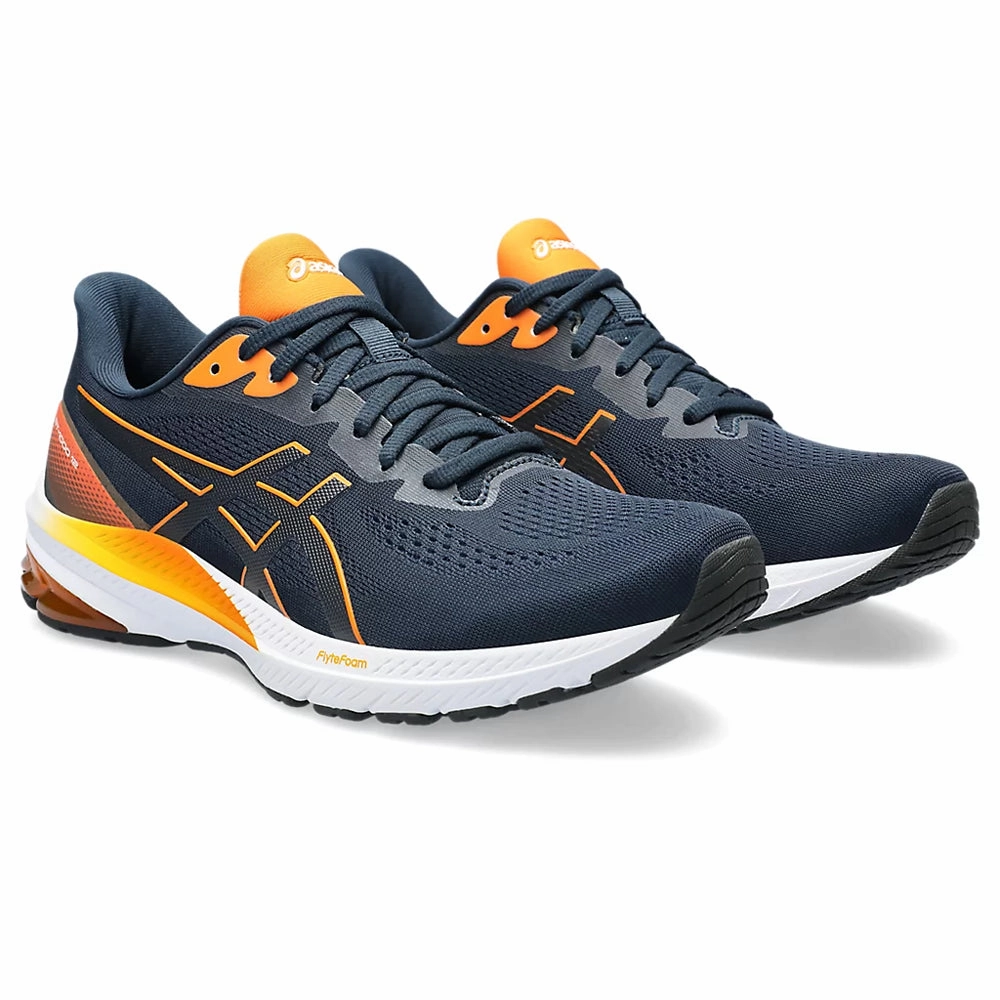 Best Asics Carbon Running Shoes ASICS GT-1000 12 MEN'S (STORM BLUE/ DUNE) RUNNING SHOES