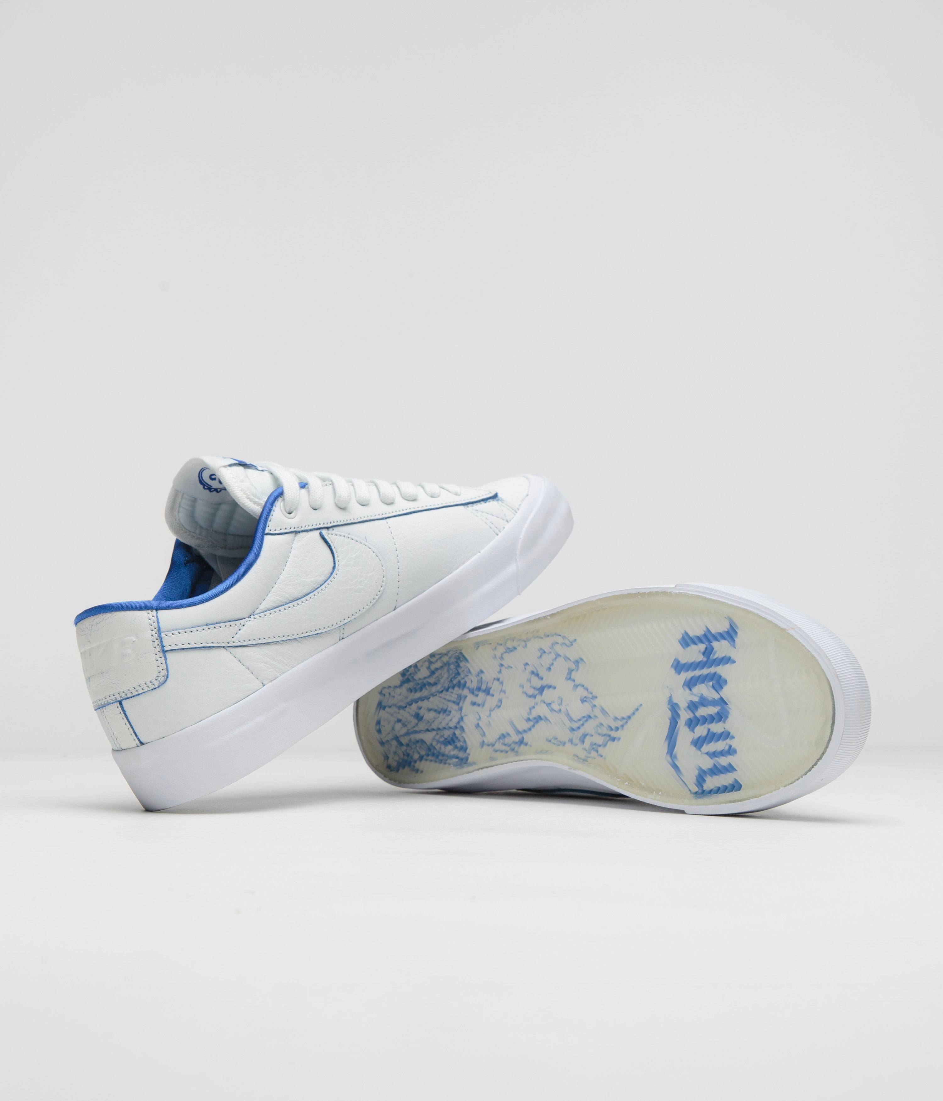 Nike SB Blazer Low Pro GT Premium Shoes - Summit White / Game Royal - Summit White Best Asics Comfortable Shoes