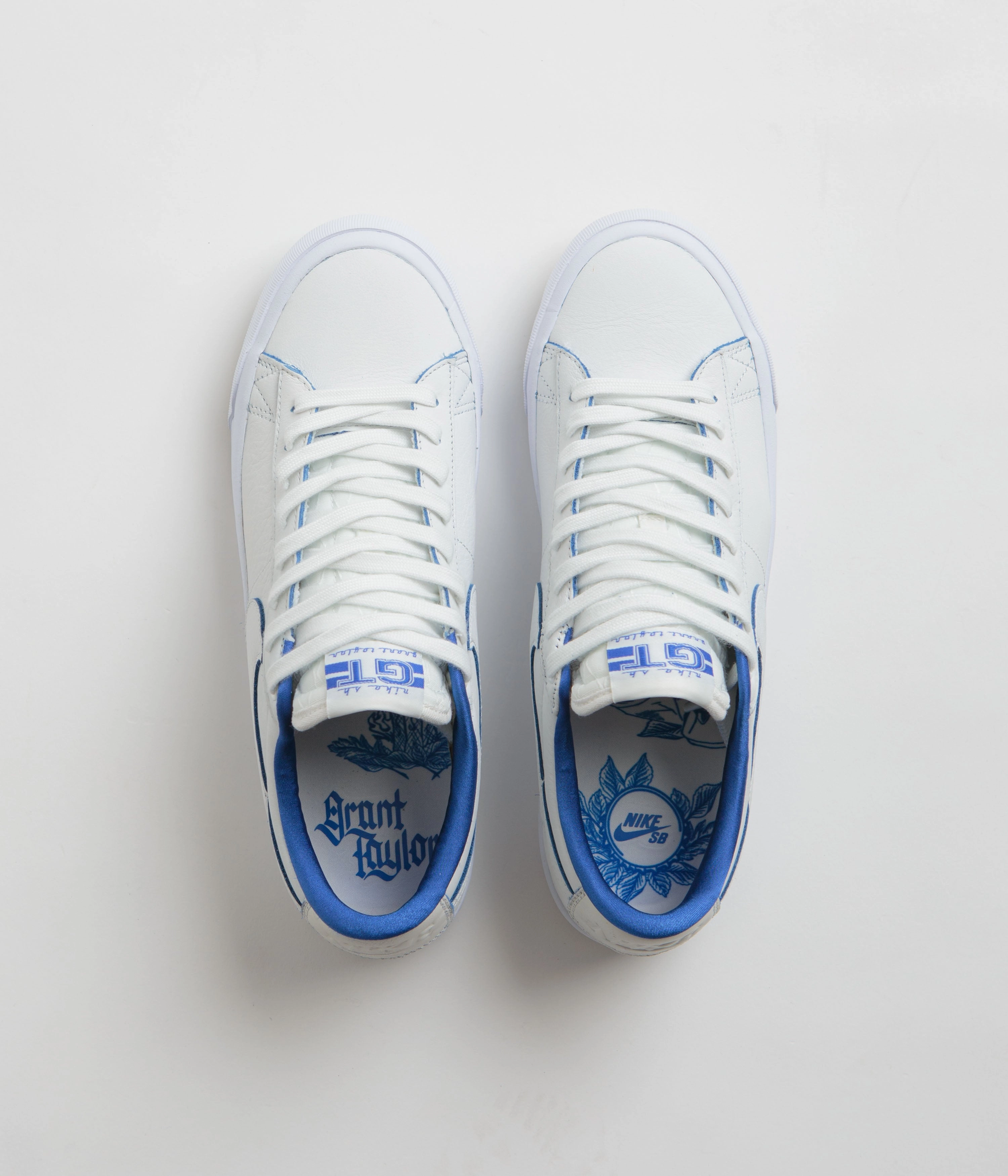 Wide Shoes Asics Nike SB Blazer Low Pro GT Premium Shoes - Summit White / Game Royal - Summit White