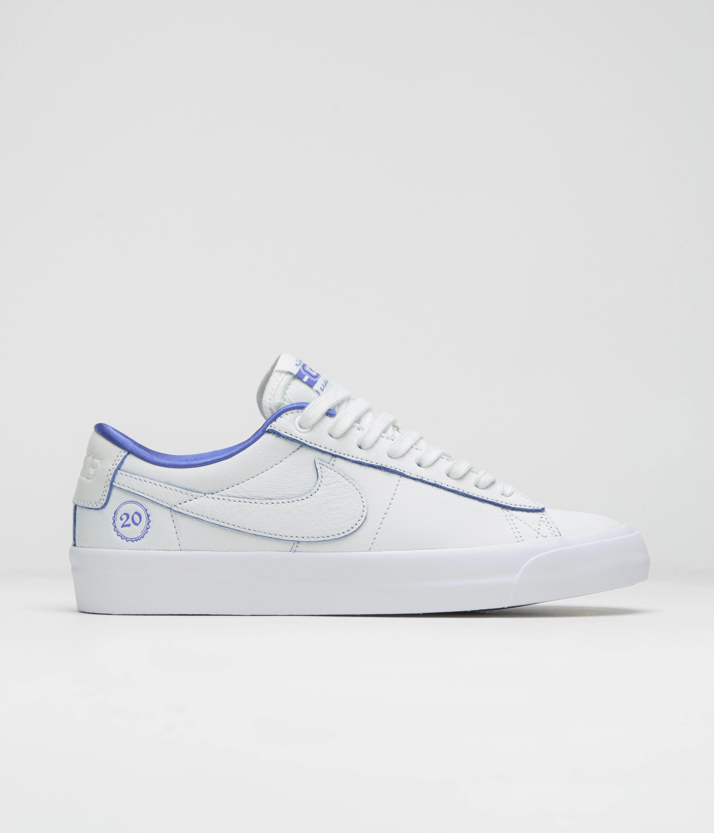 Most Supportive Asics Running Shoes Nike SB Blazer Low Pro GT Premium Shoes - Summit White / Game Royal - Summit White
