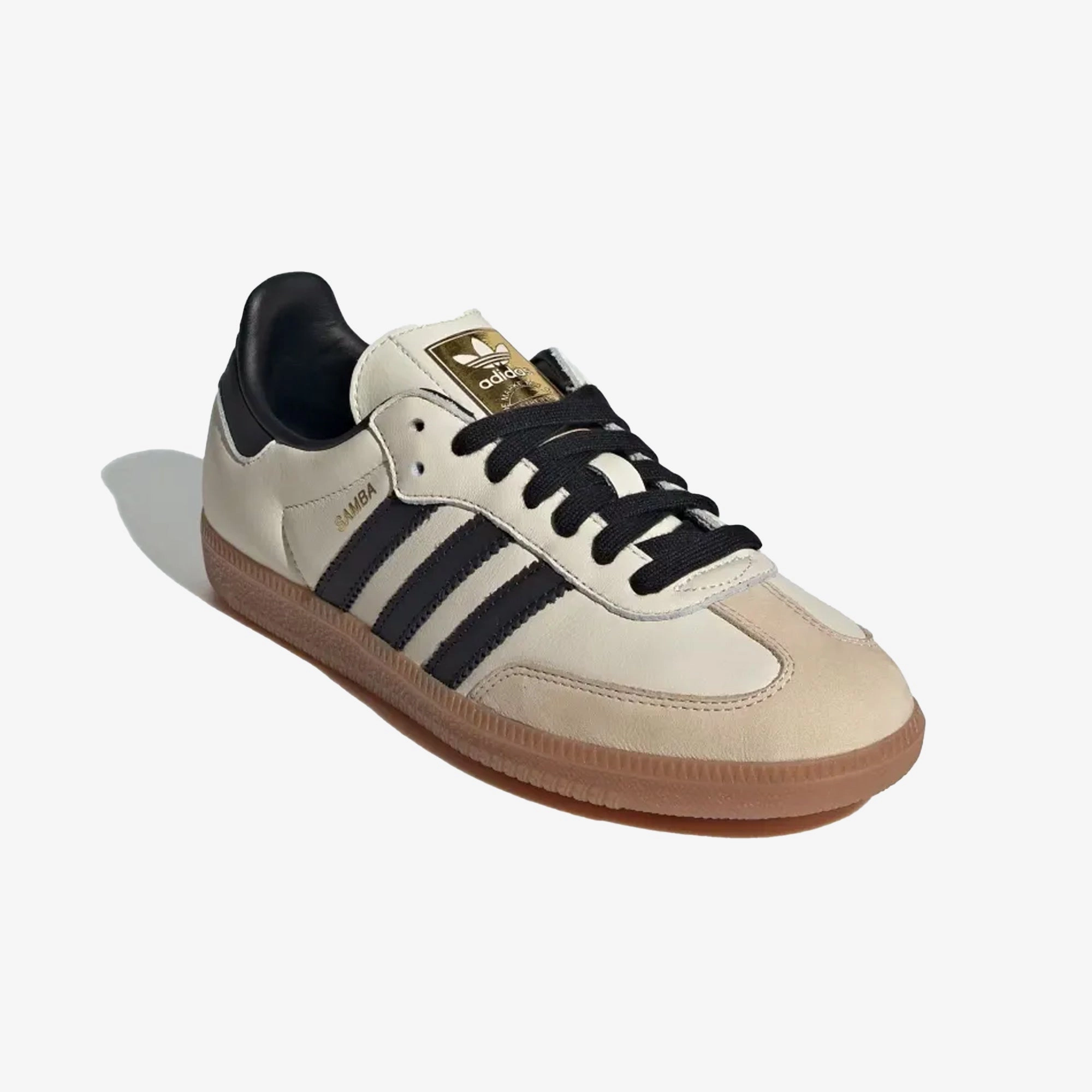 Adidas Jogging Shoes ADIDAS ORIGINALS | SAMBA OG { CREAM WHITE/CORE BLACK/SAND STRATA