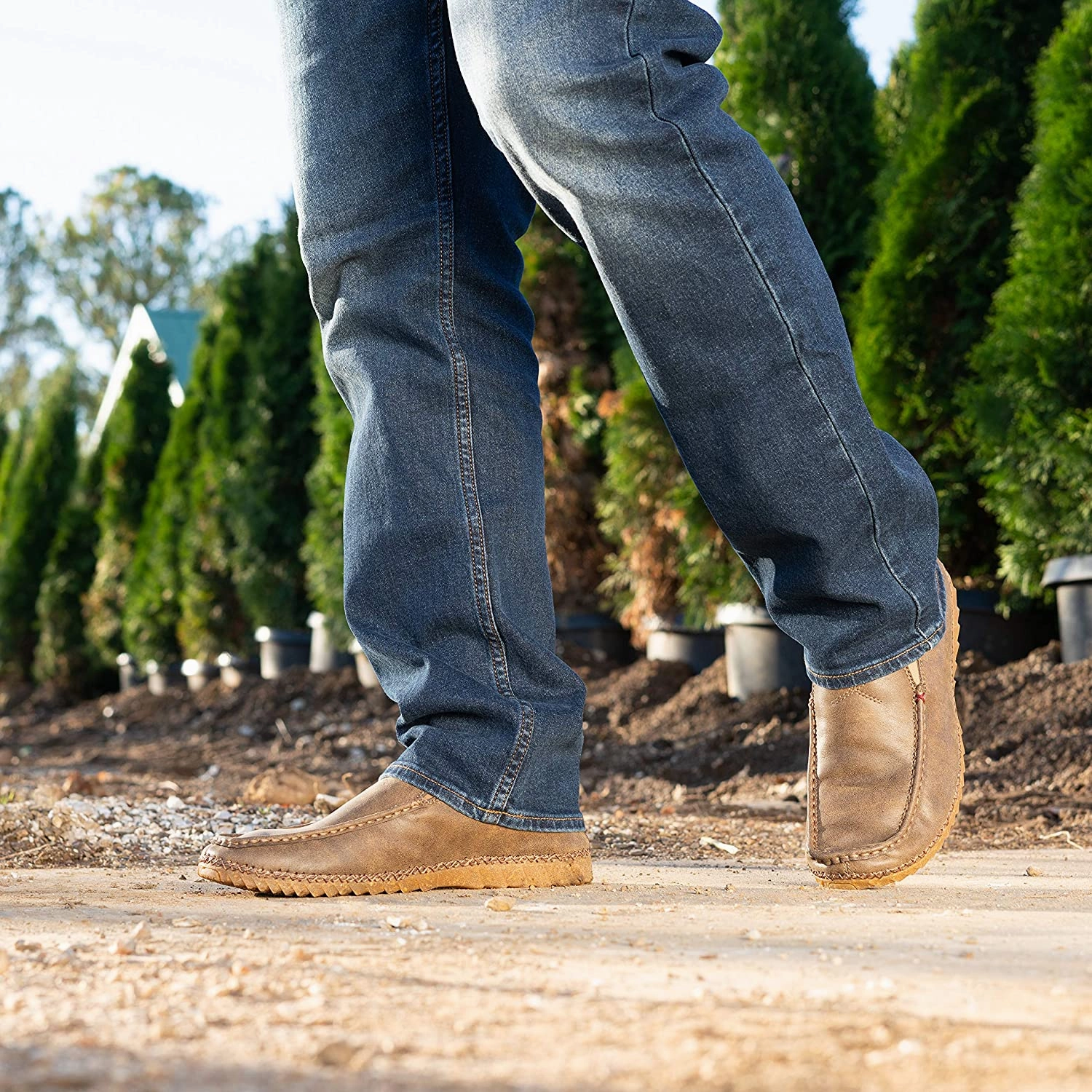 Best Bit Loafers Twisted X Men'sSlip-On Zero-X Loafer - Handcrafted Bomber Casual Loafer Shoes