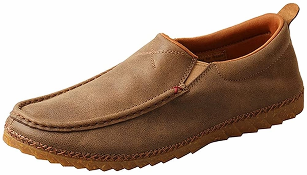 Twisted X Men'sSlip-On Zero-X Loafer - Handcrafted Bomber Casual Loafer Shoes Comfortable Leather Loafers